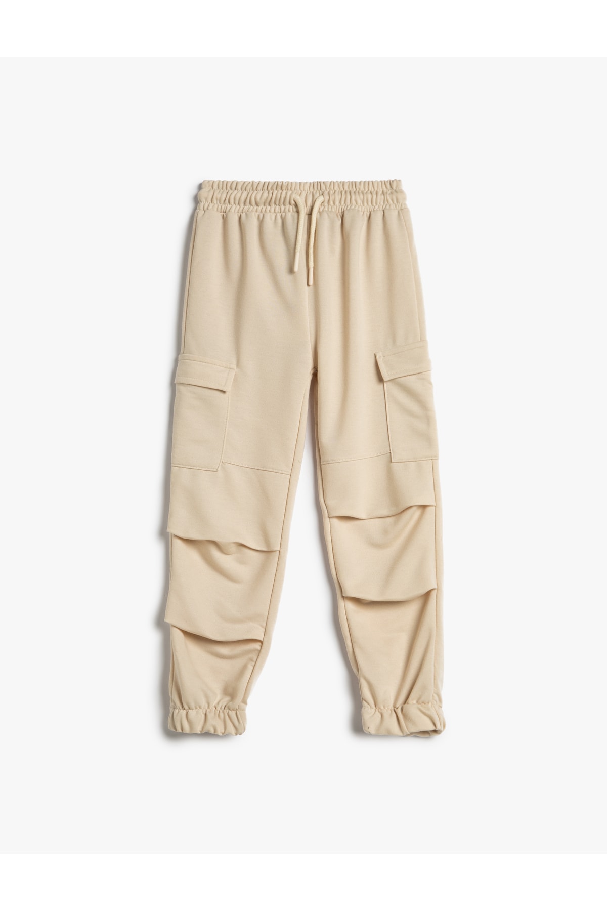 Levně Koton Cargo Sweatpants with Layer Details Side Pockets with Tie Waist.