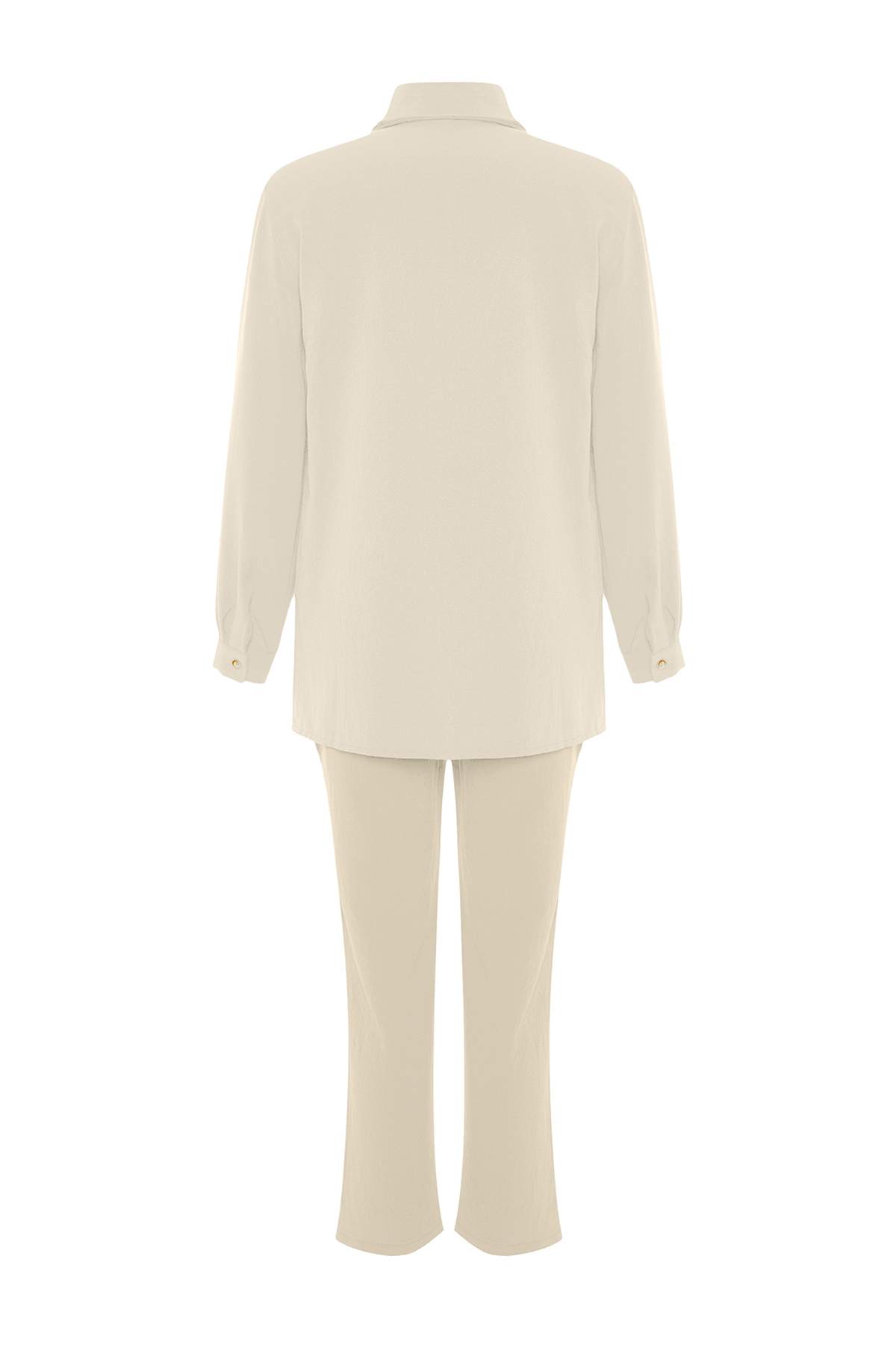Trendyol Beige Eyelet Detailed Aerobin Woven Bottom and Top Set