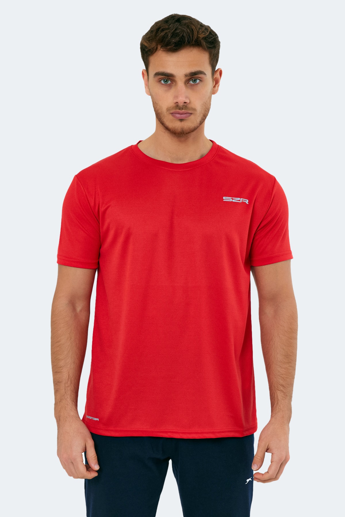 Levně Slazenger Omar KTN Pánské tričko červené