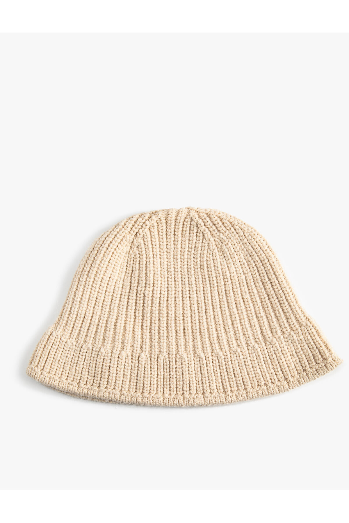 Koton Knitted Bucket Hat with Rib