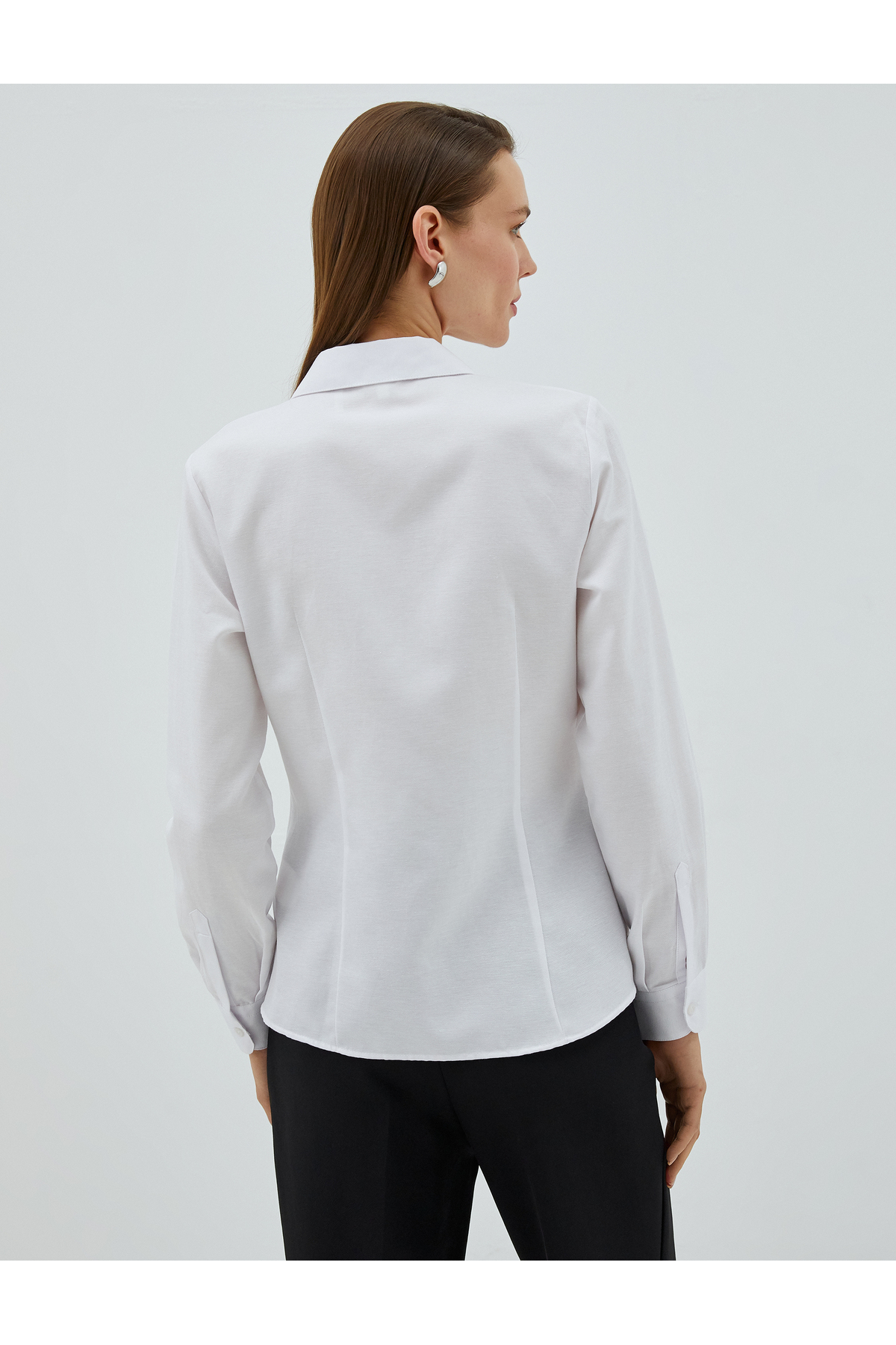 Koton Basic Shirt Long Sleeve with Stitching Detail