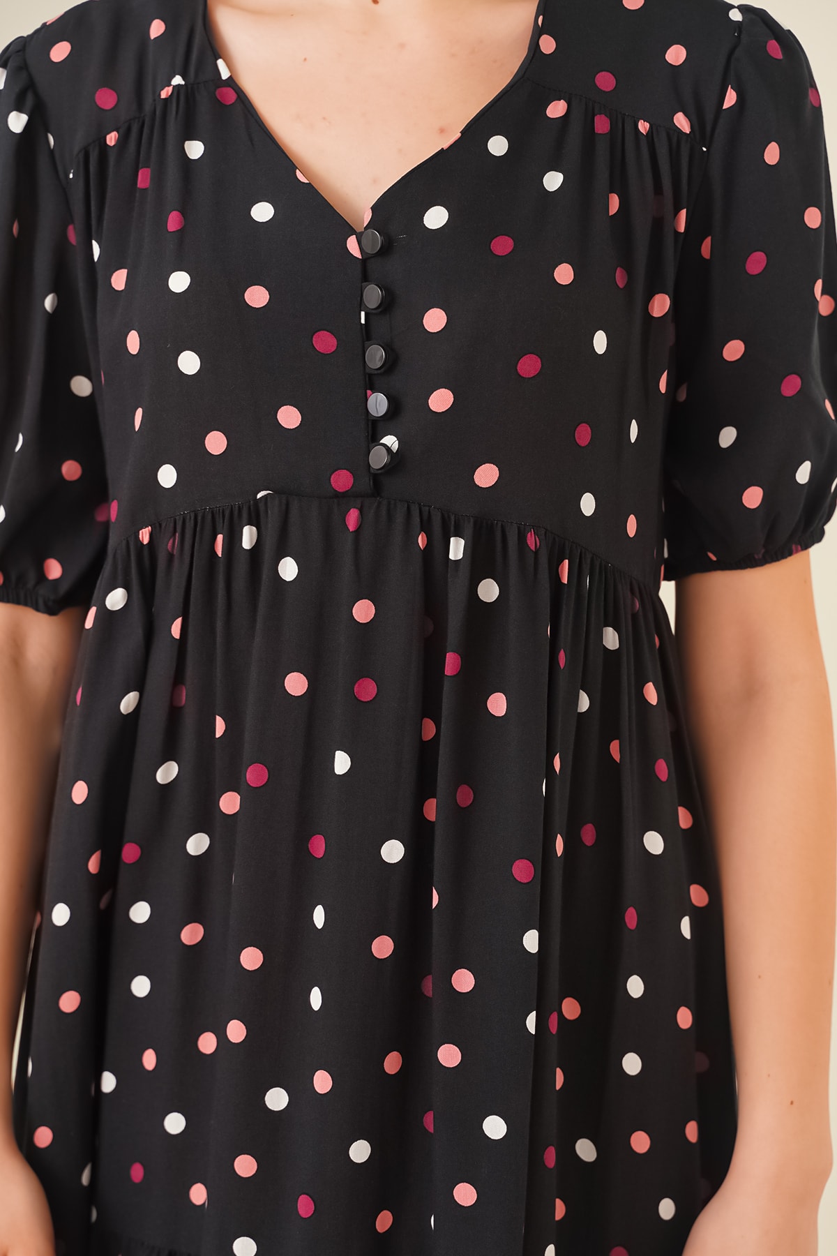 Rochie cu decolteu in V Bigdart 1976 - Negru