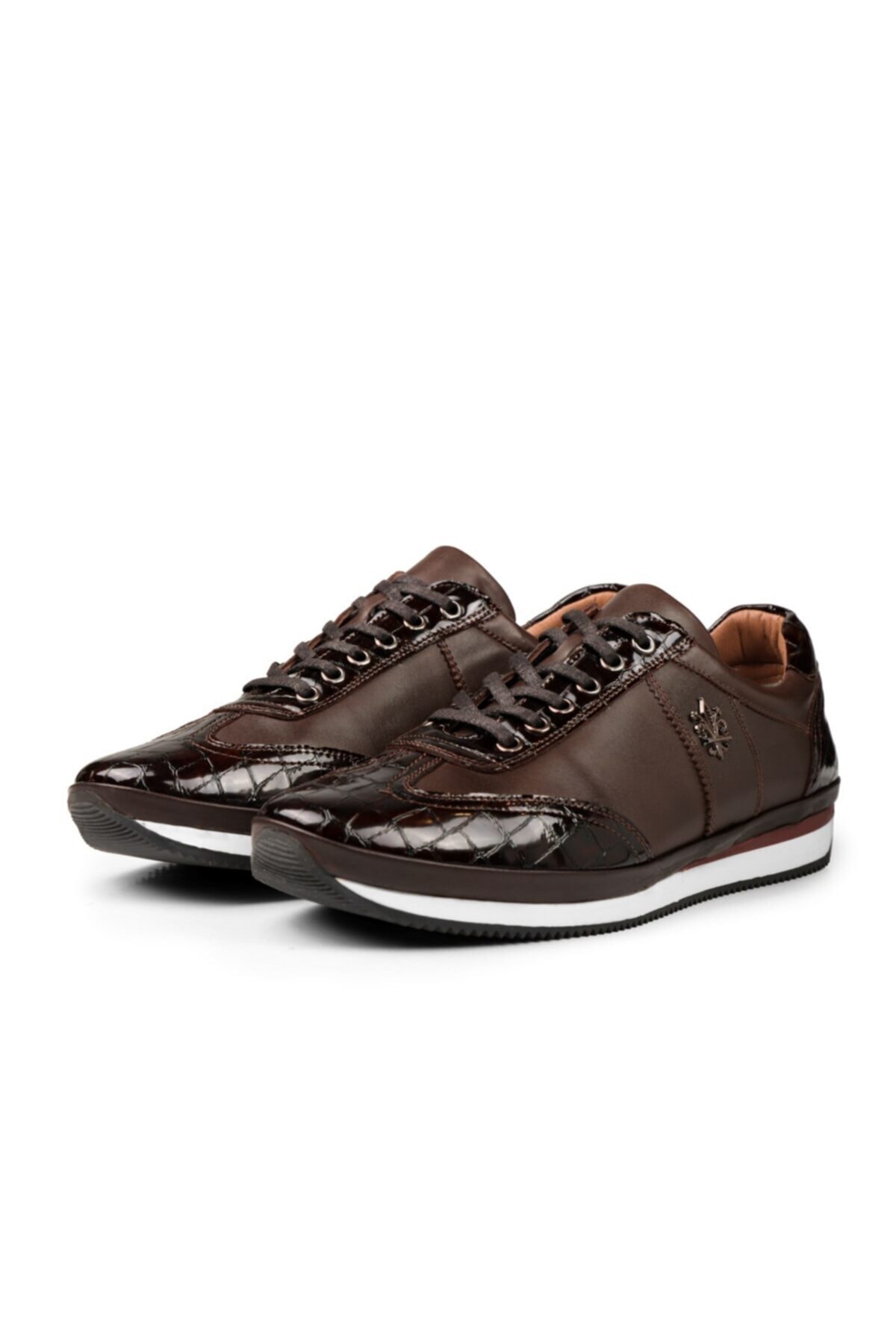 Levně Ducavelli Marvelous Genuine Leather Men's Casual Shoes Brown