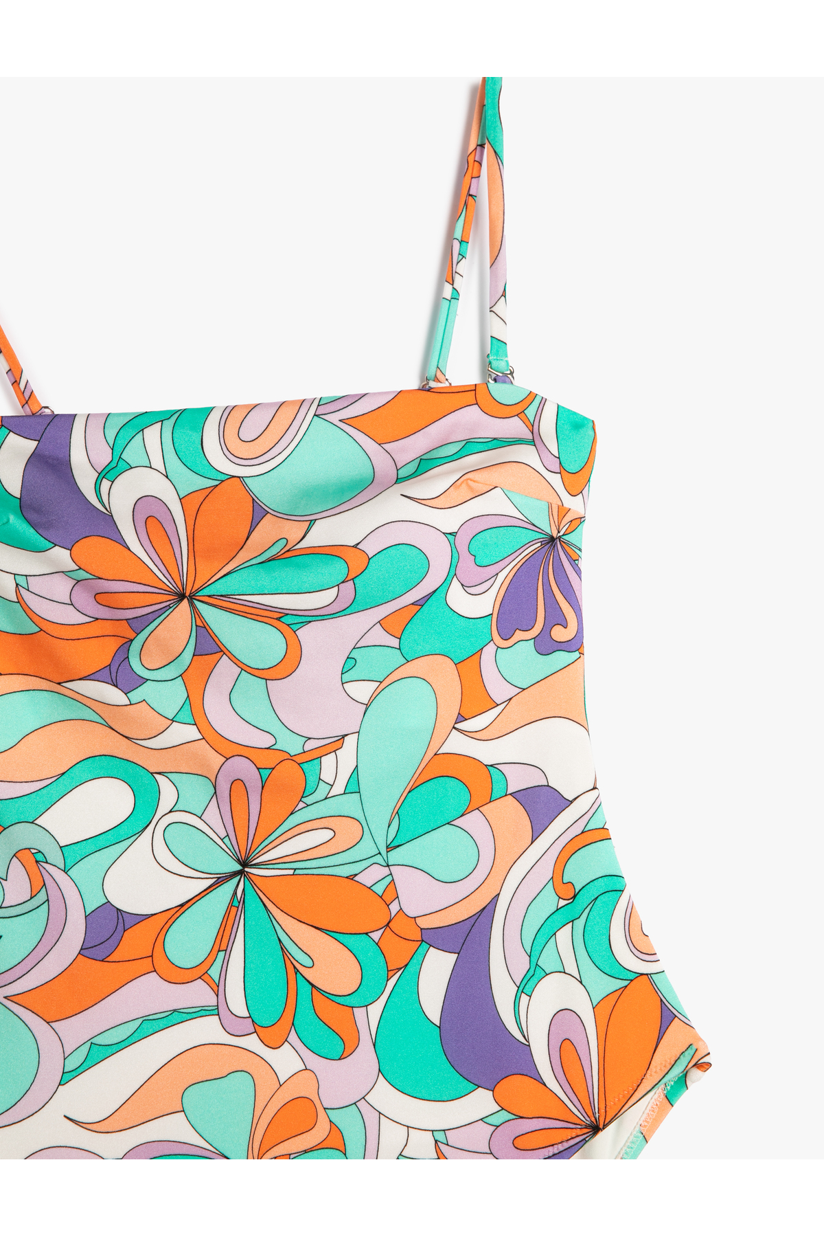 Costum de baie floral Koton cu bretele detașabile acoperite