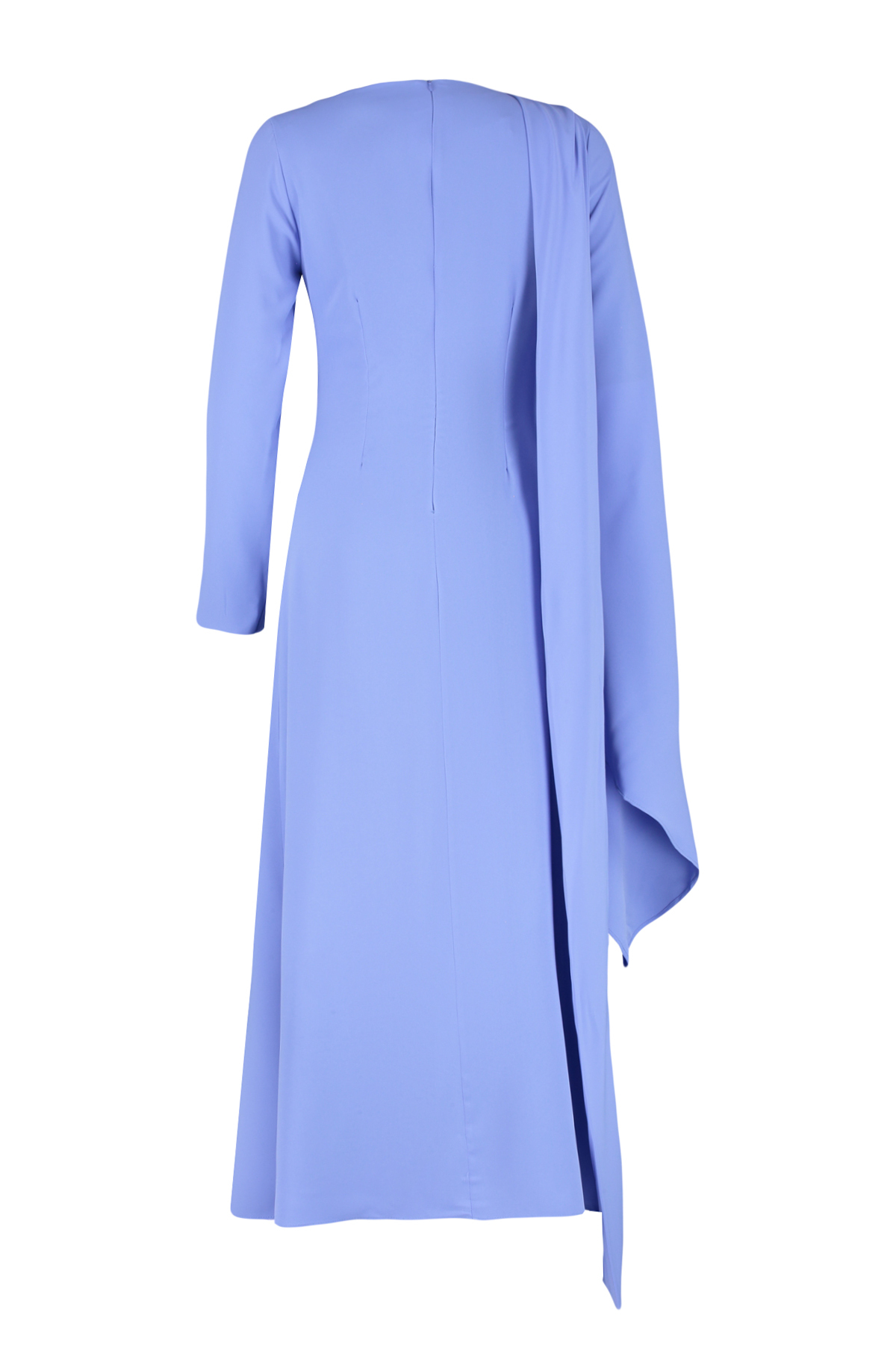 Trendyol Lilac Shawl Detailed Lined Evening Dress