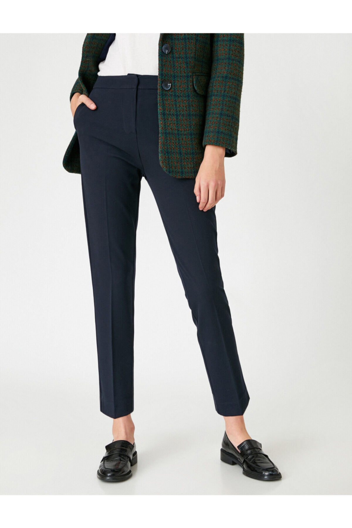 Pantaloni Koton - Albastru închis - Slim