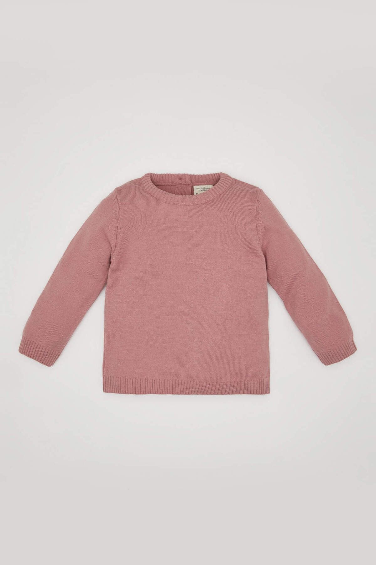 DEFACTO Baby Girl Regular Fit Crew Neck Sweater