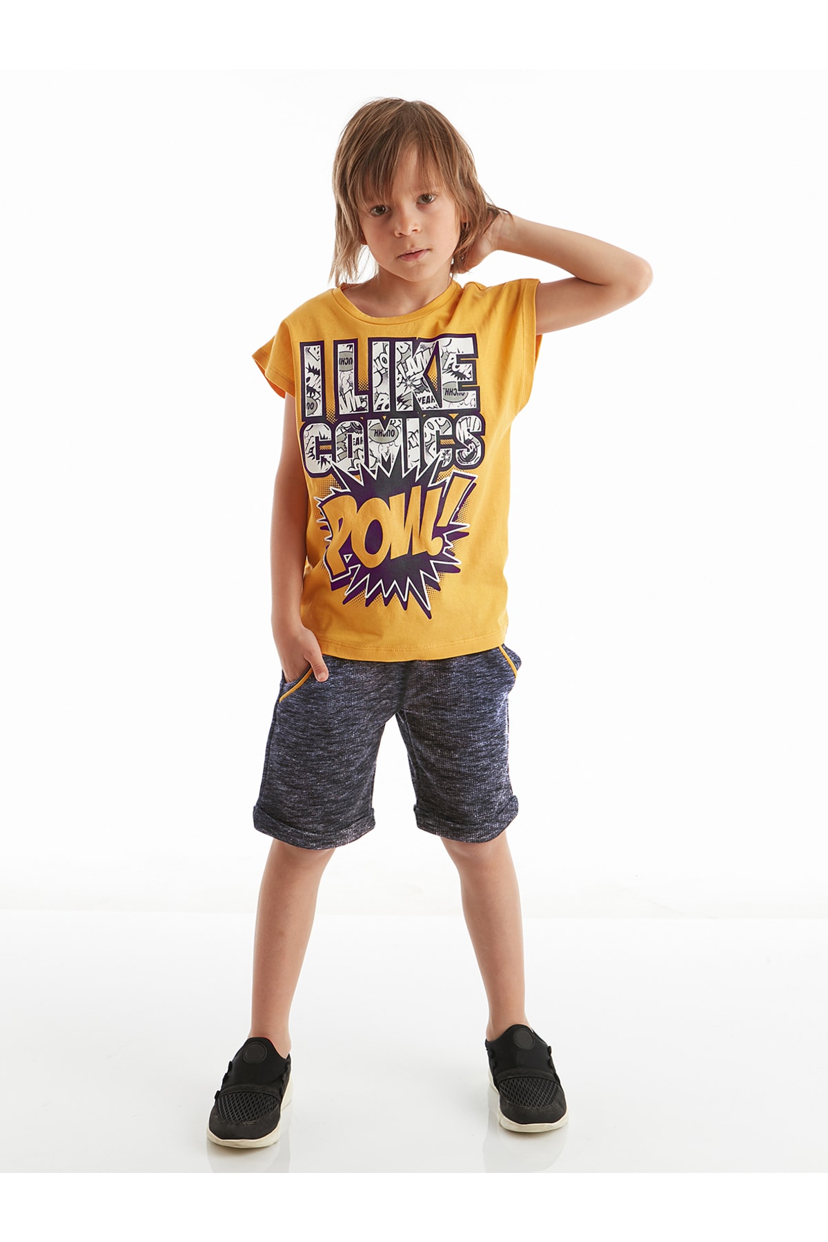 Levně mshb&g Comics Boy T-shirt Shorts Set