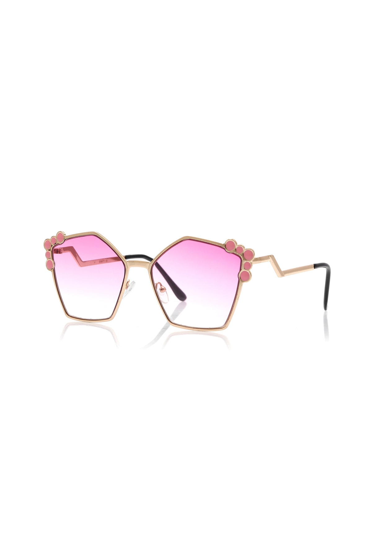 Levně By Harmony Bh Ex671 Gold Pink Women's Sunglasse