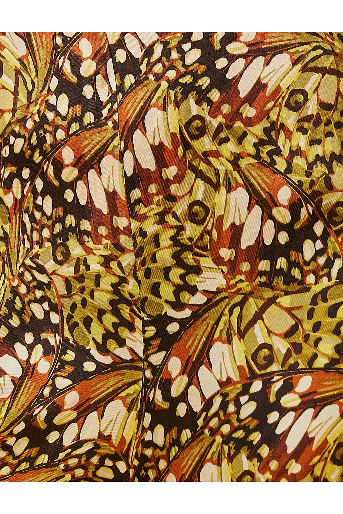 Salopetă cu imprimeu și decolteu