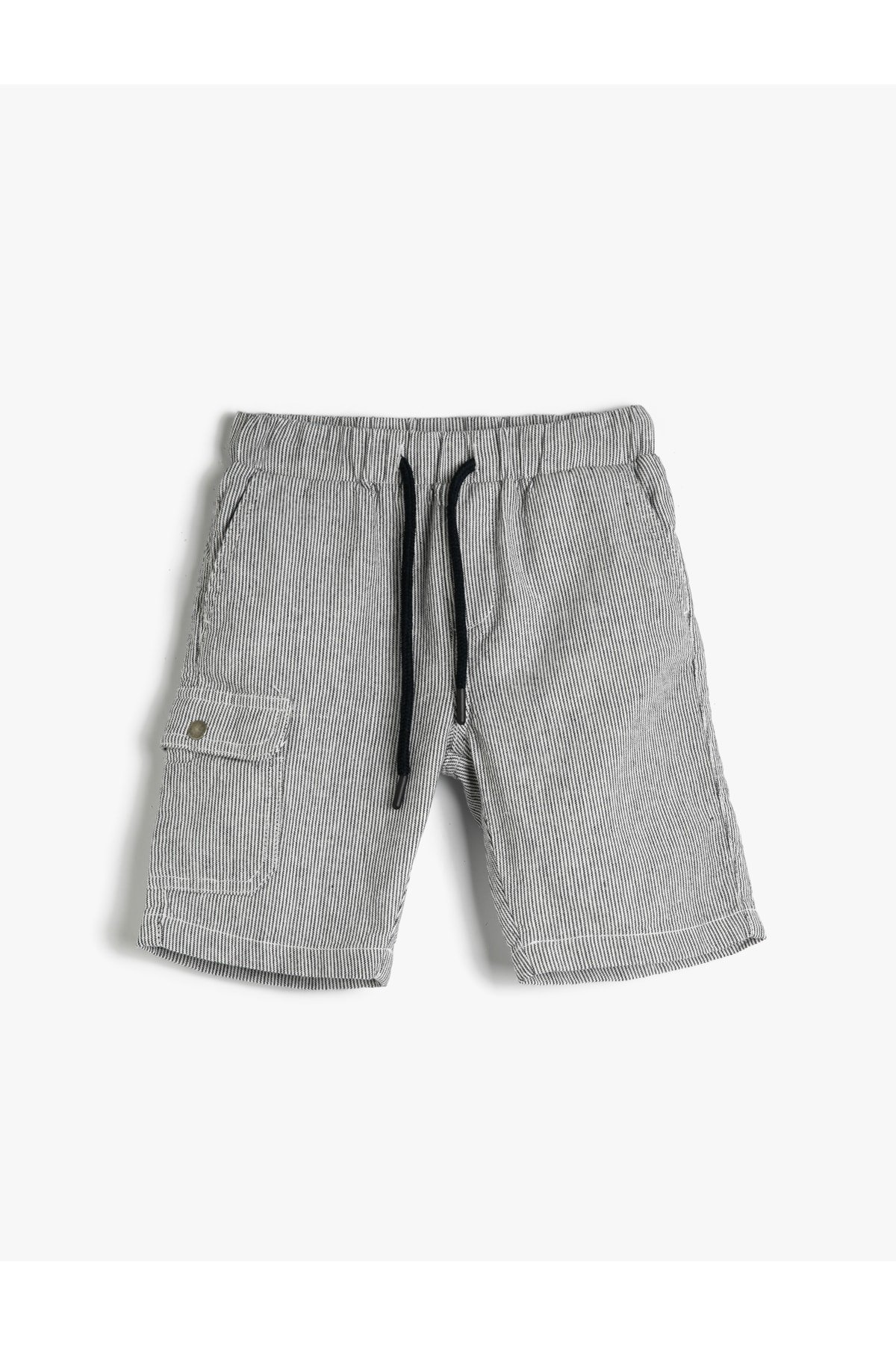 Koton Shorts with Tie Waist Pocket Detail on the Side.