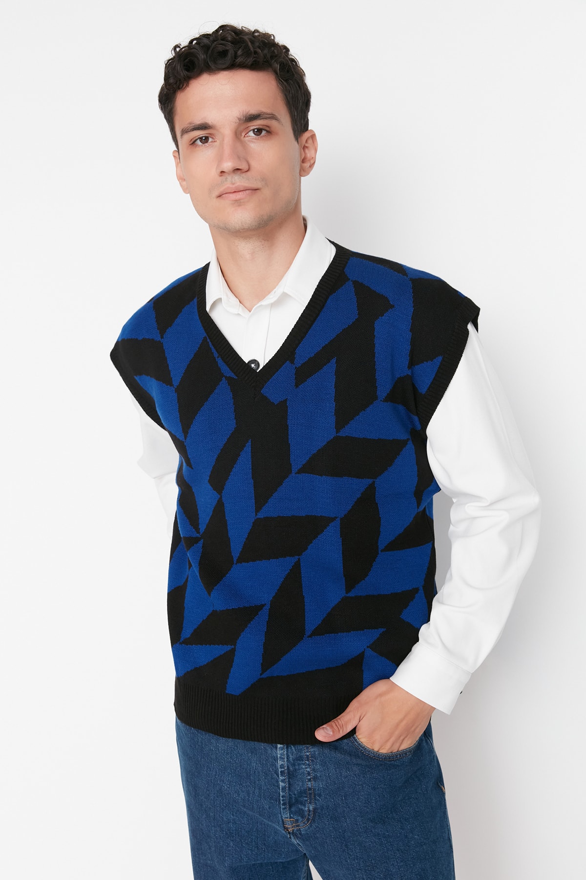 Trendyol Sweater Vest - Black - Regular fit