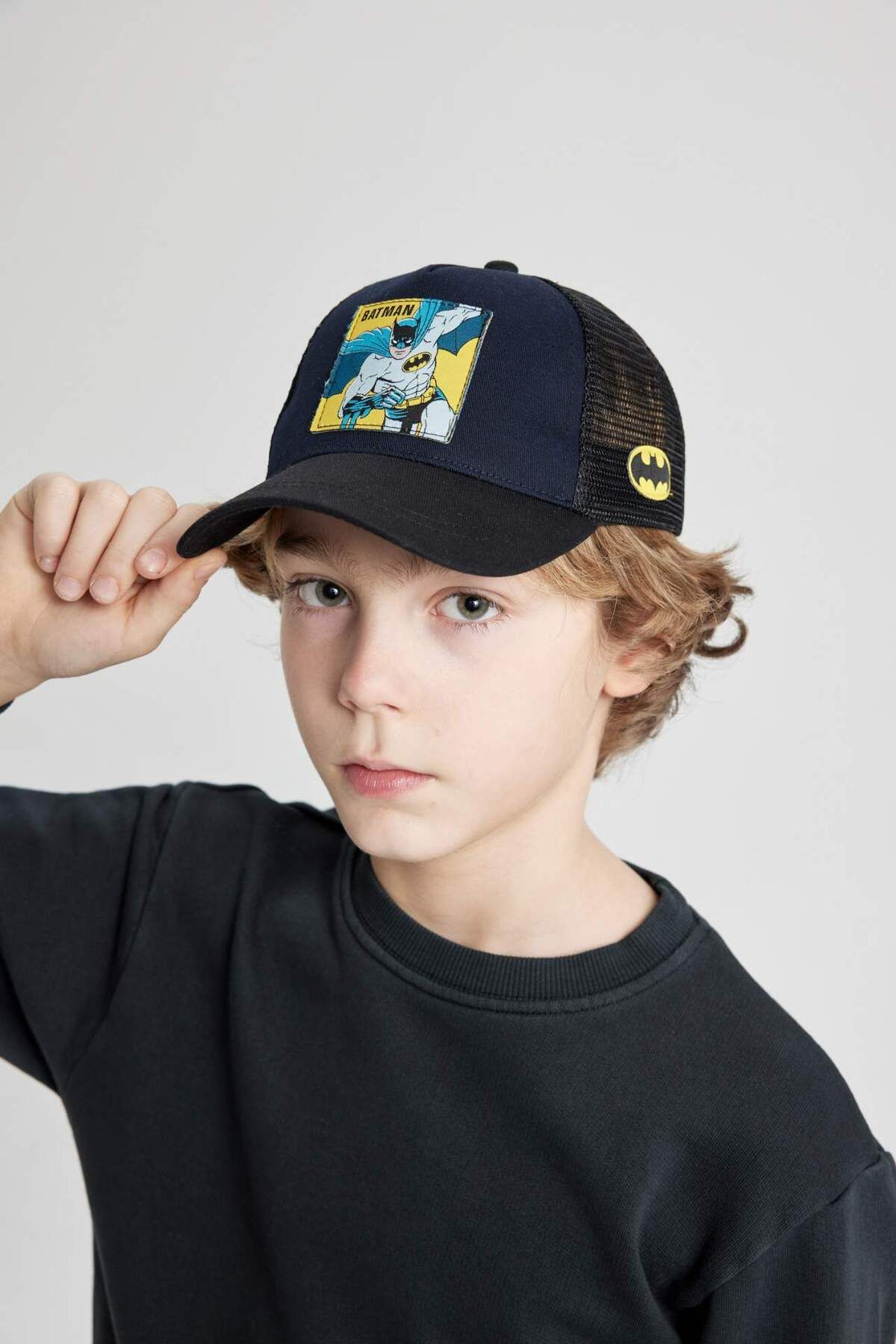 DEFACTO Boys' Batman Cotton Baseball Basketball Cap