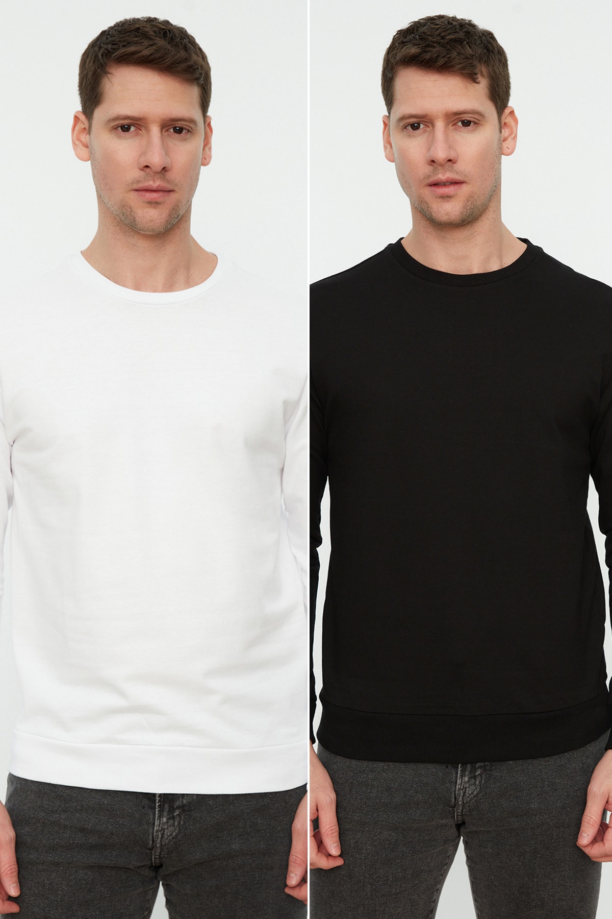 Trendyol Sweatshirt - Black - Regular fit
