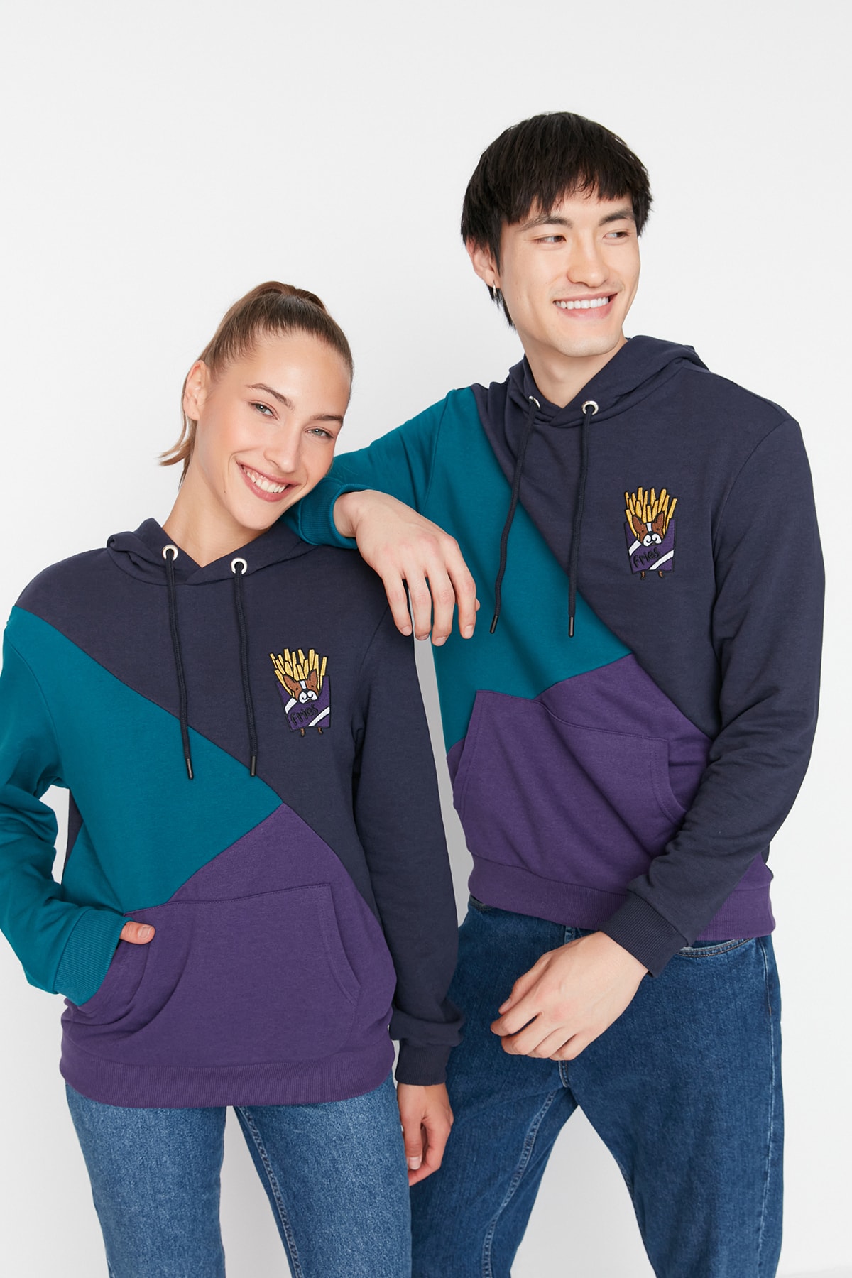 Trendyol Sweatshirt - Dark blue - Regular fit
