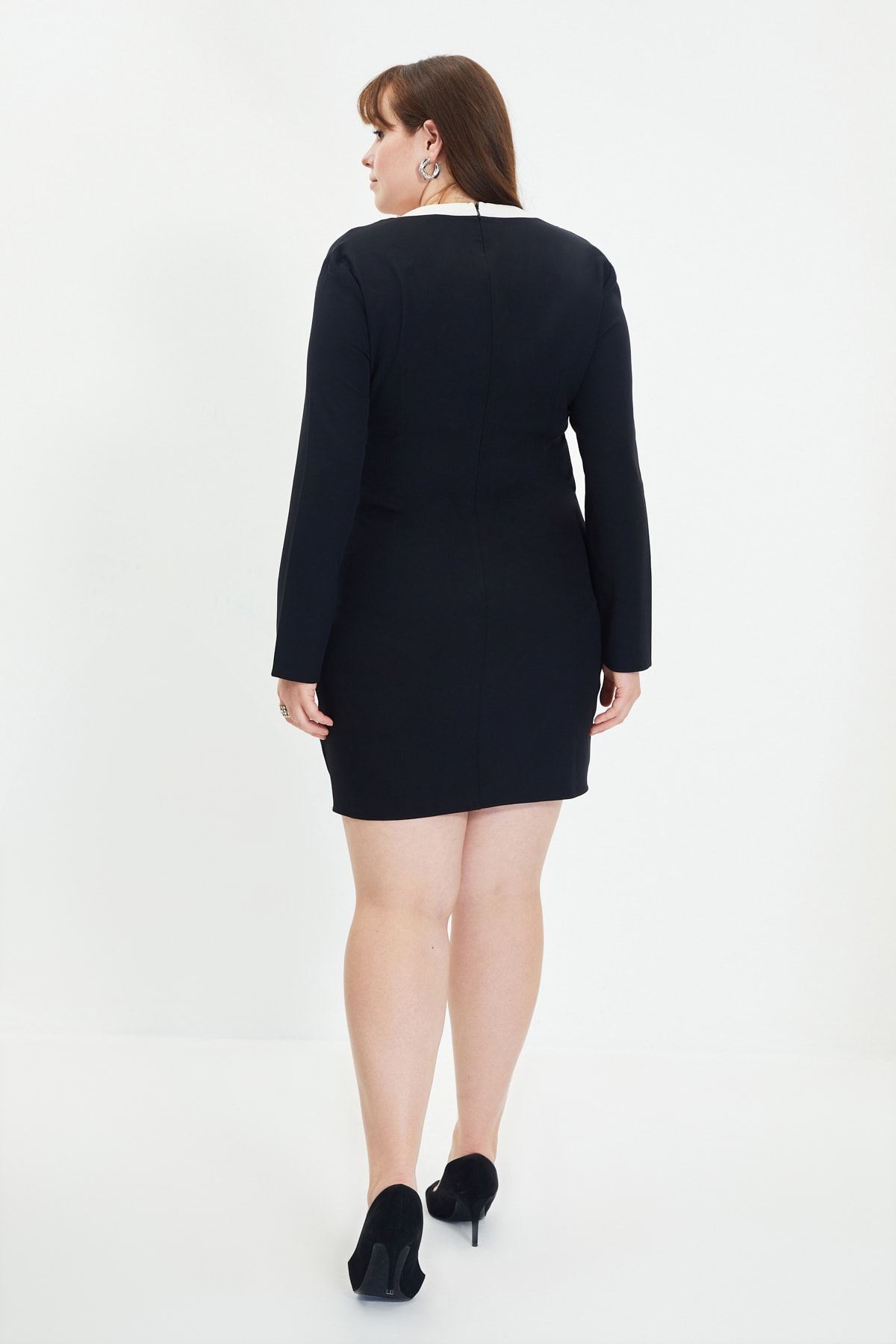 Trendyol Black Button detaliate Rochie