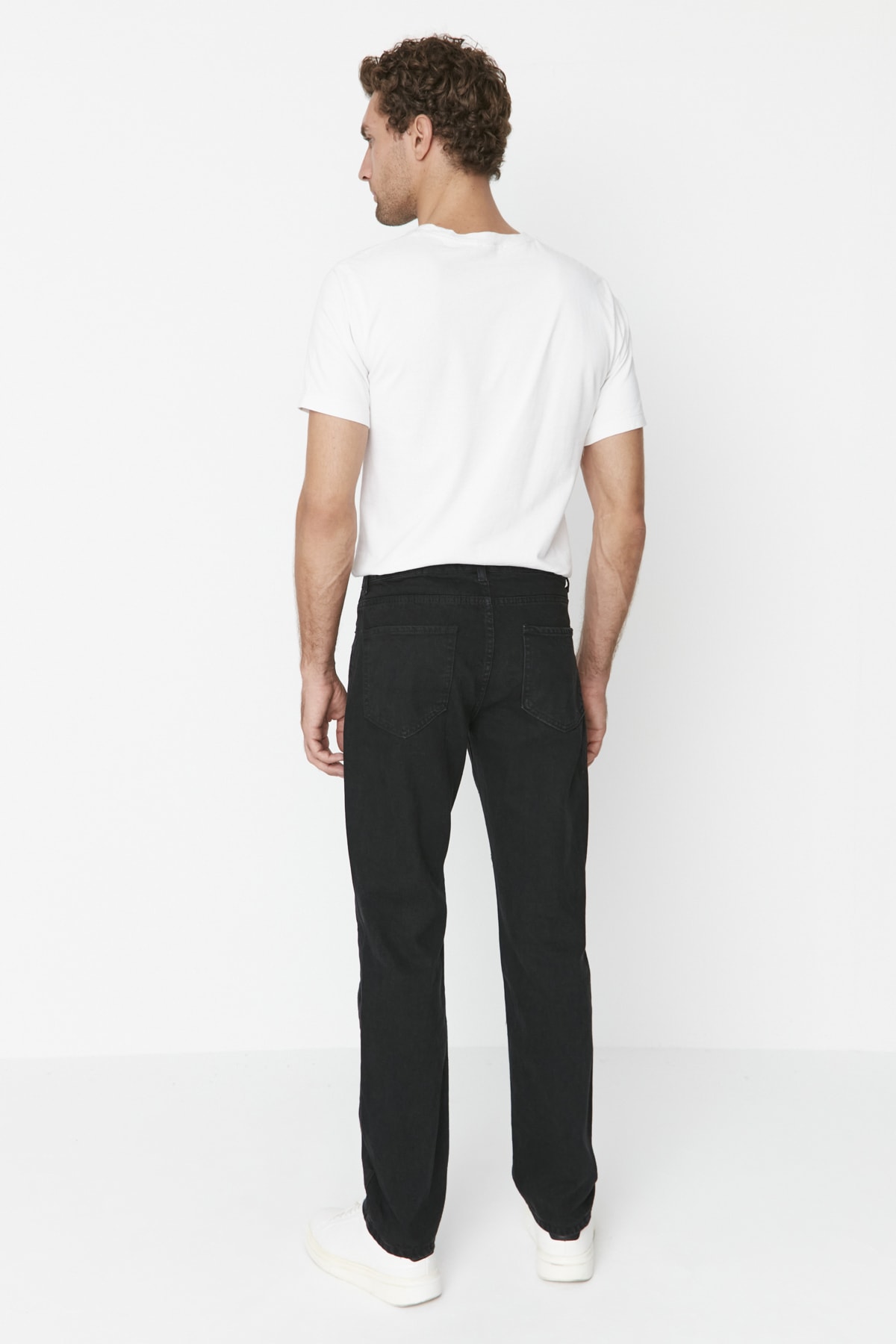 Blugi bărbați Trendyol Black