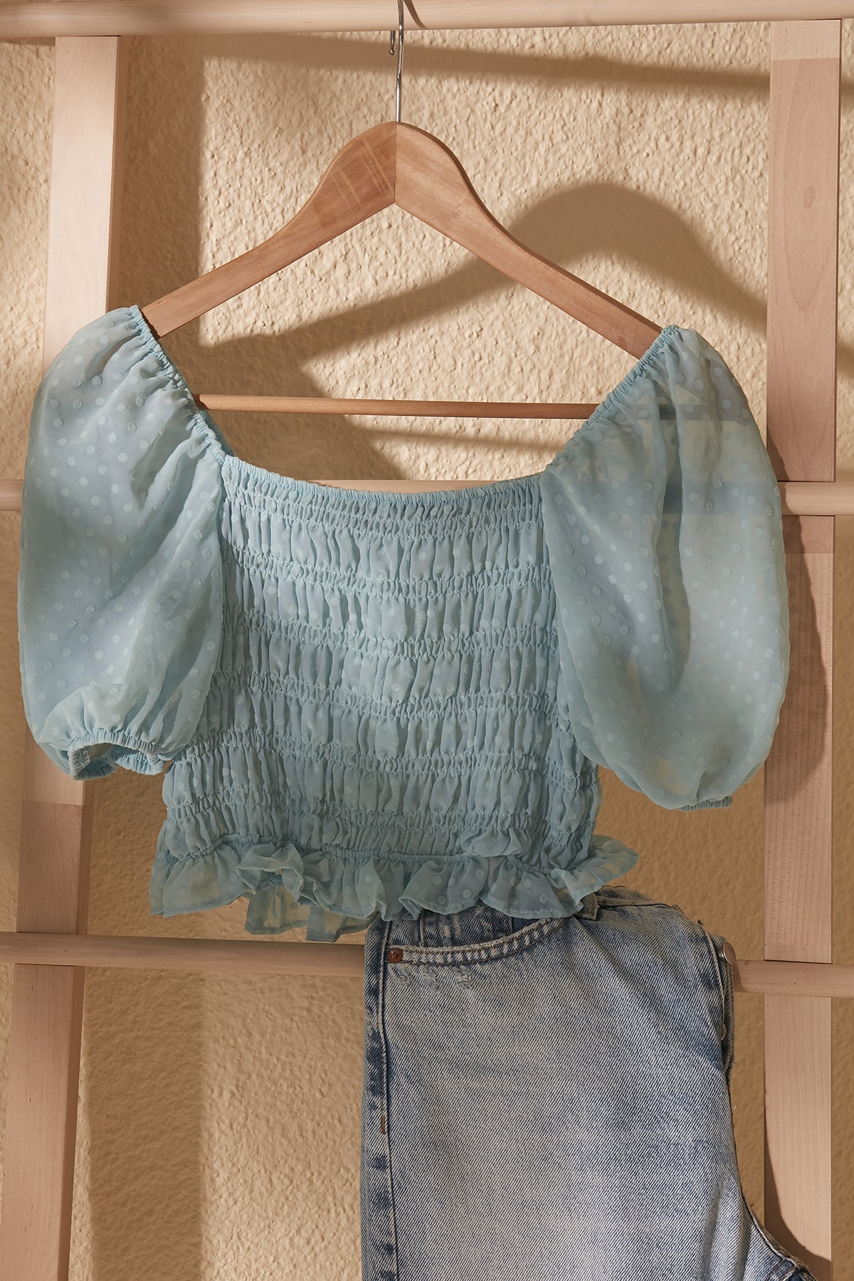 Trendyol menta umăr detaliate Bluza