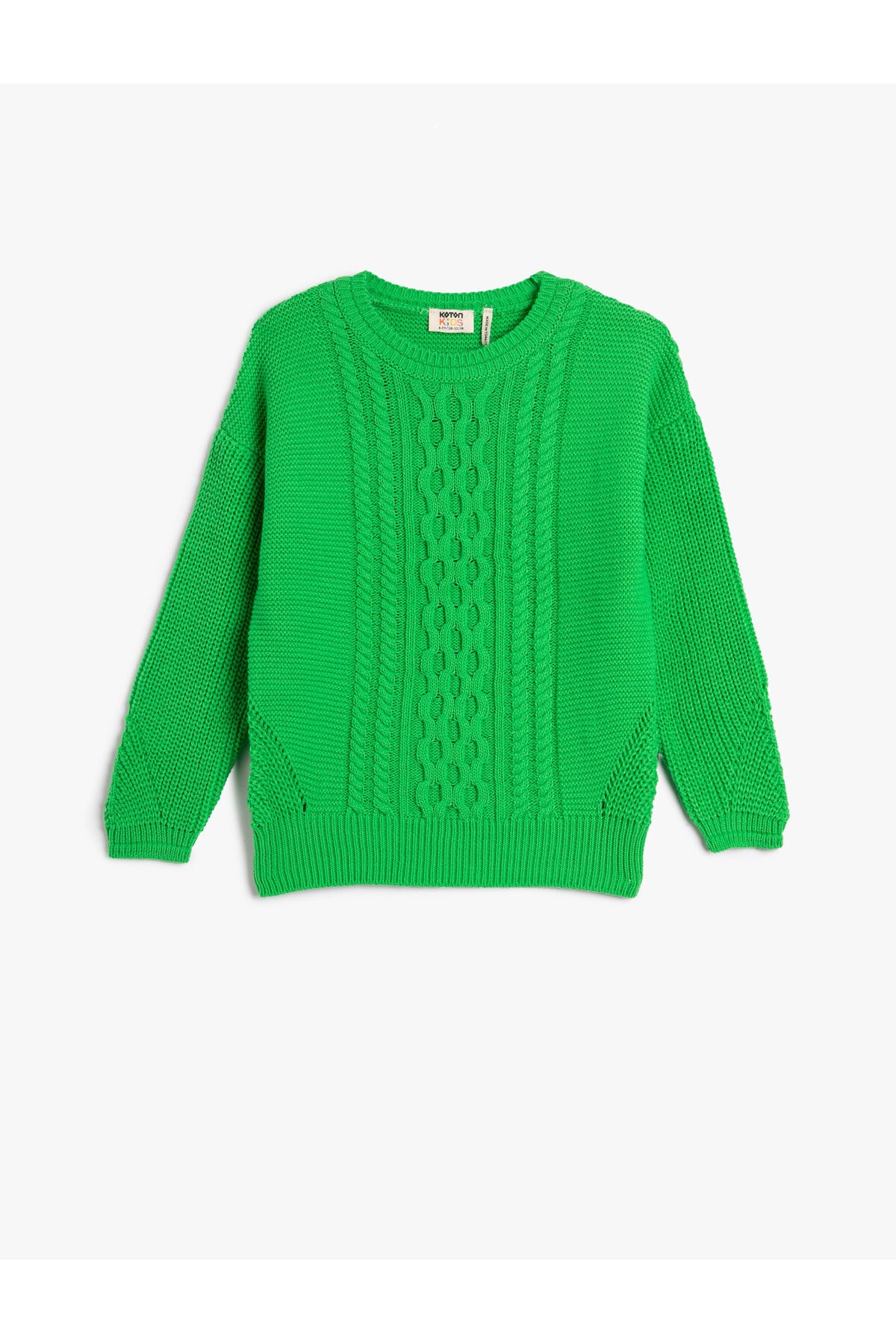 Levně Koton Knitted Sweater Long Sleeve Crew Neck