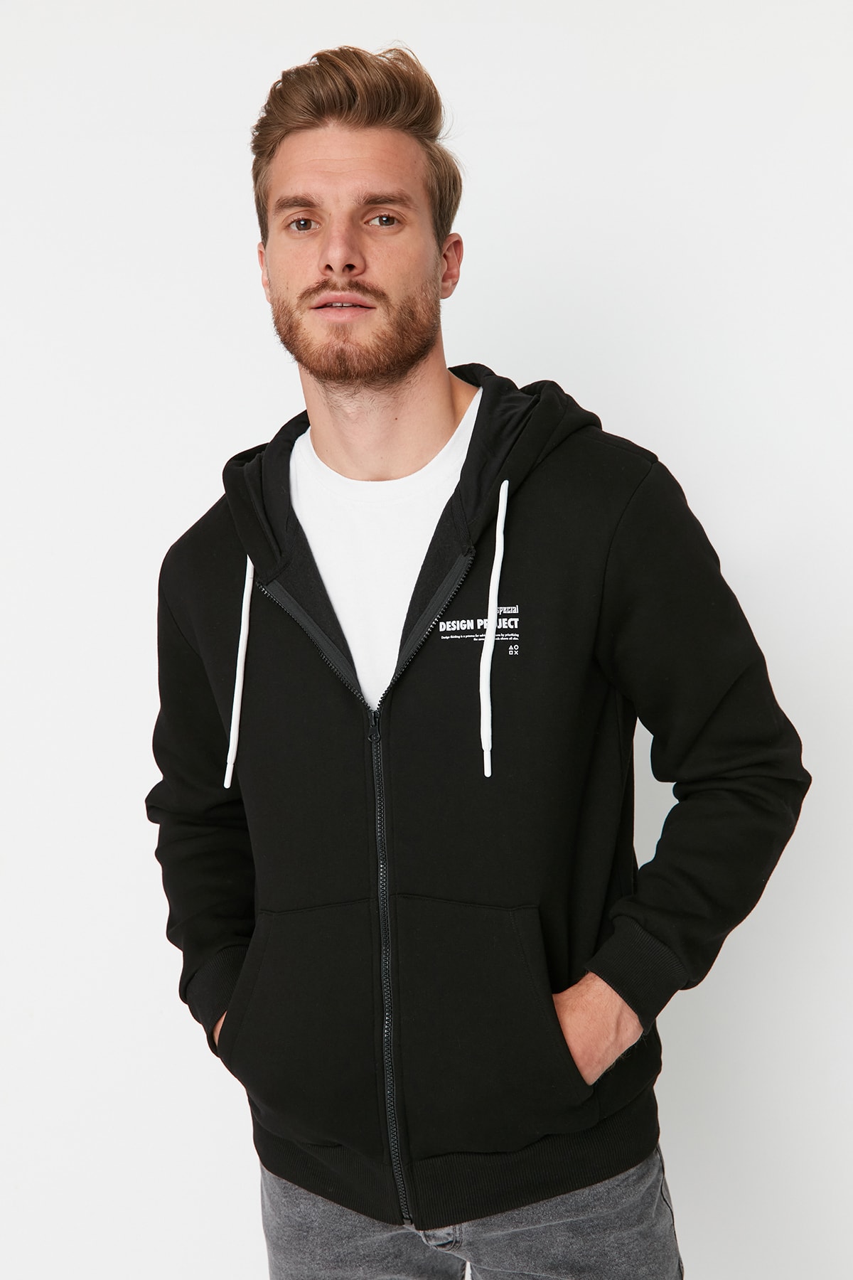 Trendyol Sweatshirt - Black - Regular fit