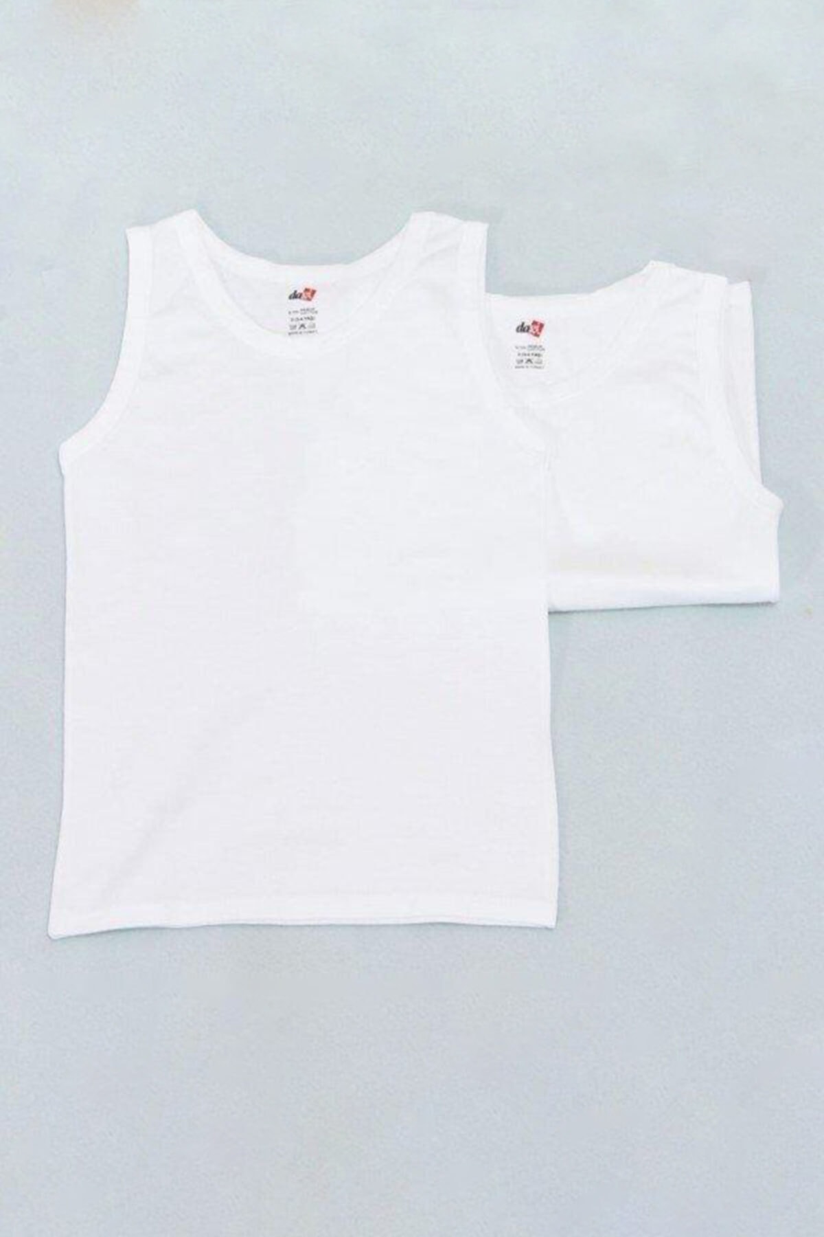 Dagi White Boy's Cotton 2-Piece Undershirt