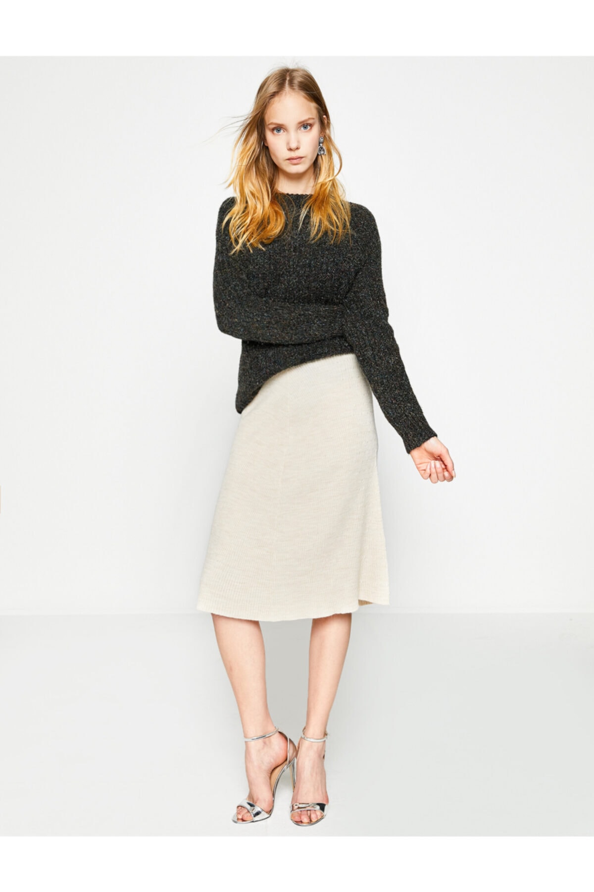 Koton Normal Waist Knitwear Skirt