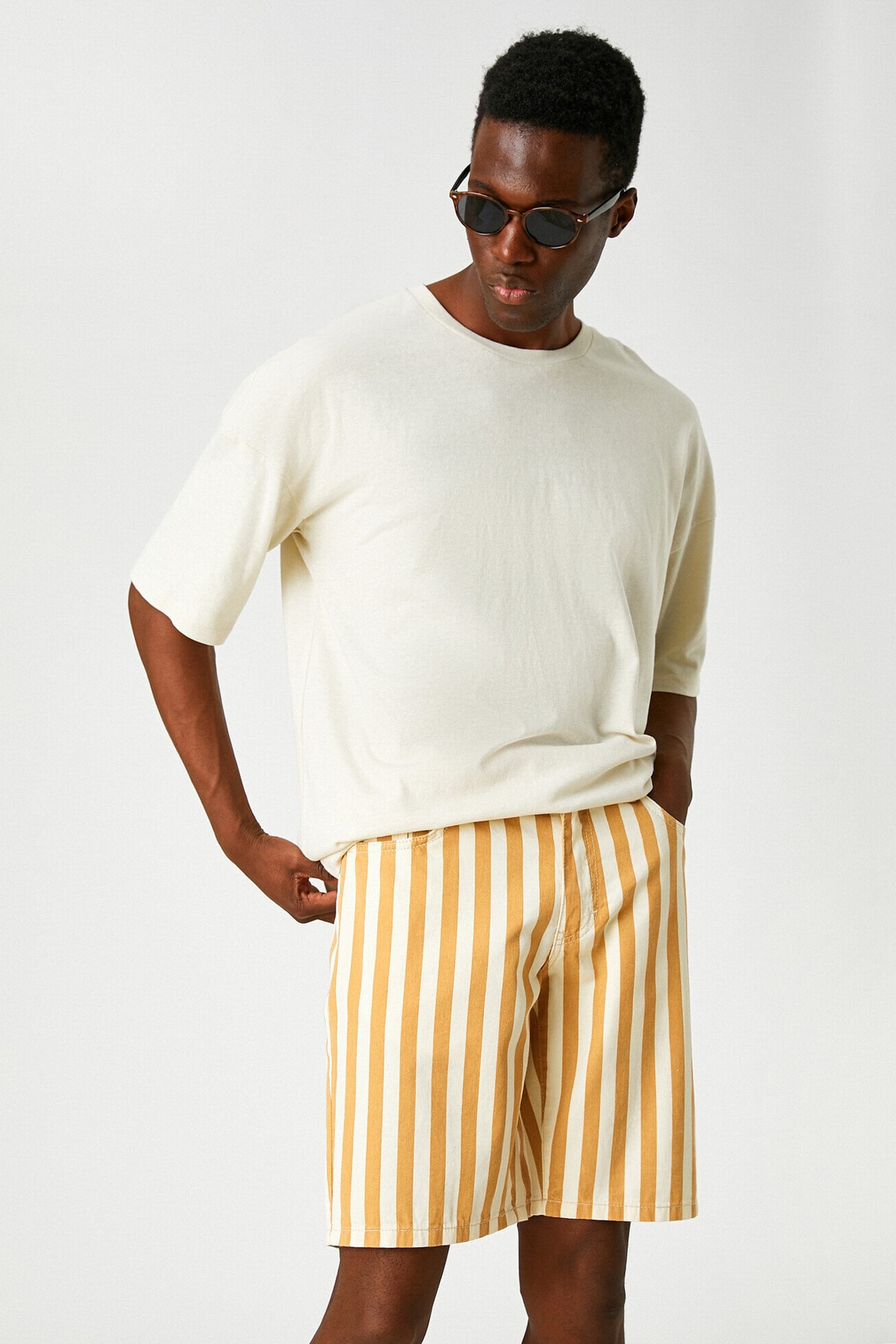 Koton Men's Camel Hair Shorts & Bermuda