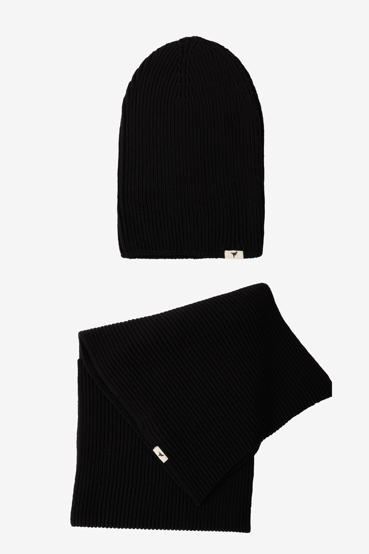 Levně AC&Co / Altınyıldız Classics Men's Navy Blue Windproof Warm Knitwear Scarf-Beanie Set