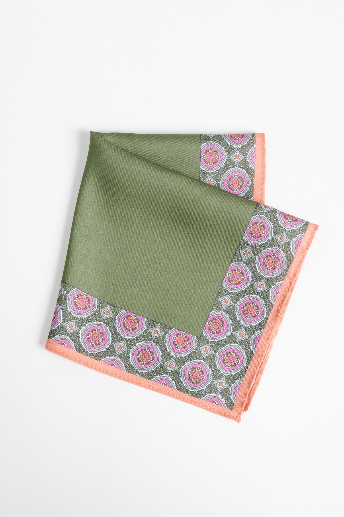 ALTINYILDIZ CLASSICS Men's Green Patterned Handkerchief