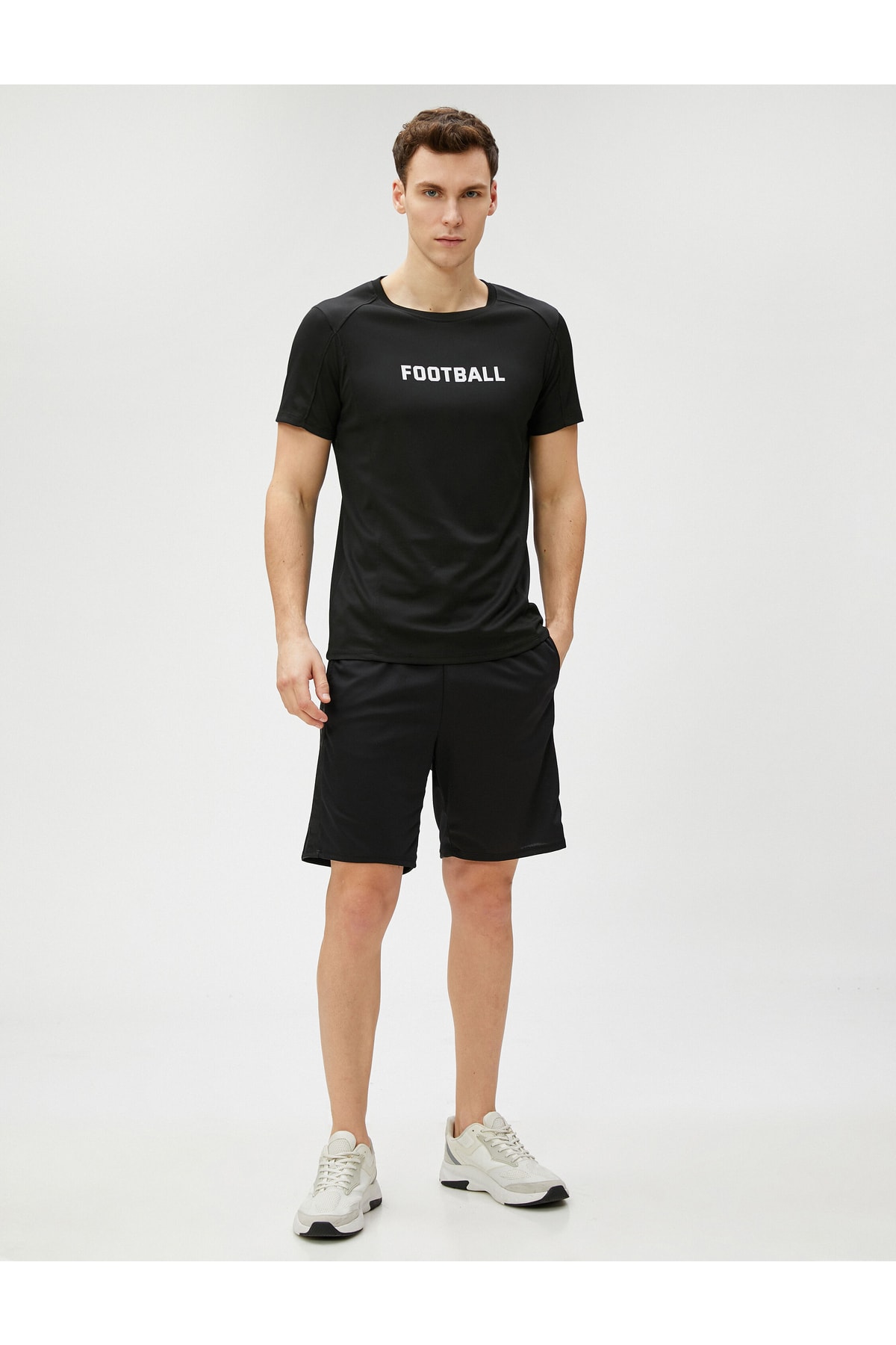 Koton Short Sports Shorts Double Layered with a lace-up waist with pocket.