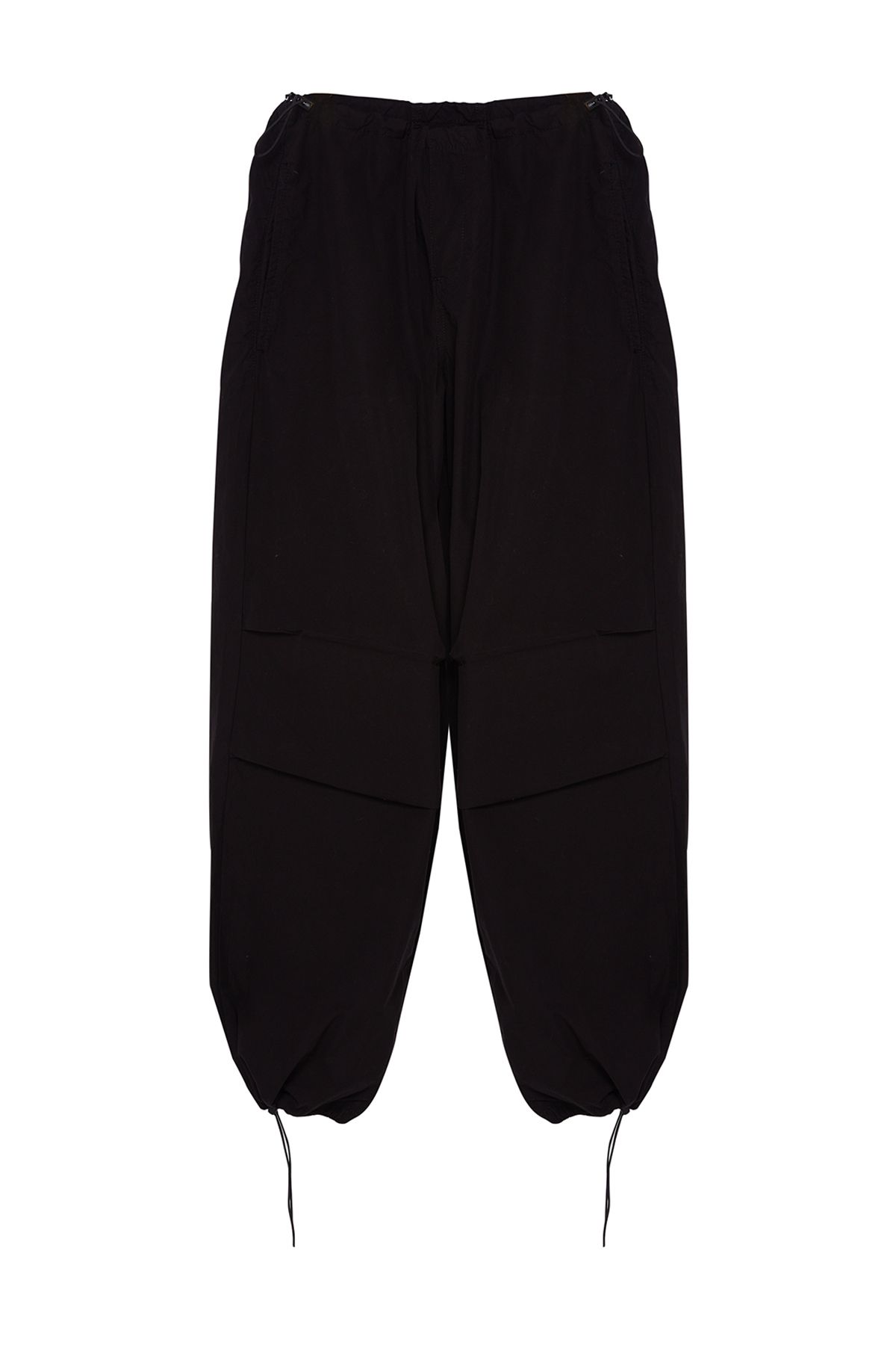 Trendyol Black Stoppered Normal Talie Parașută Pantaloni