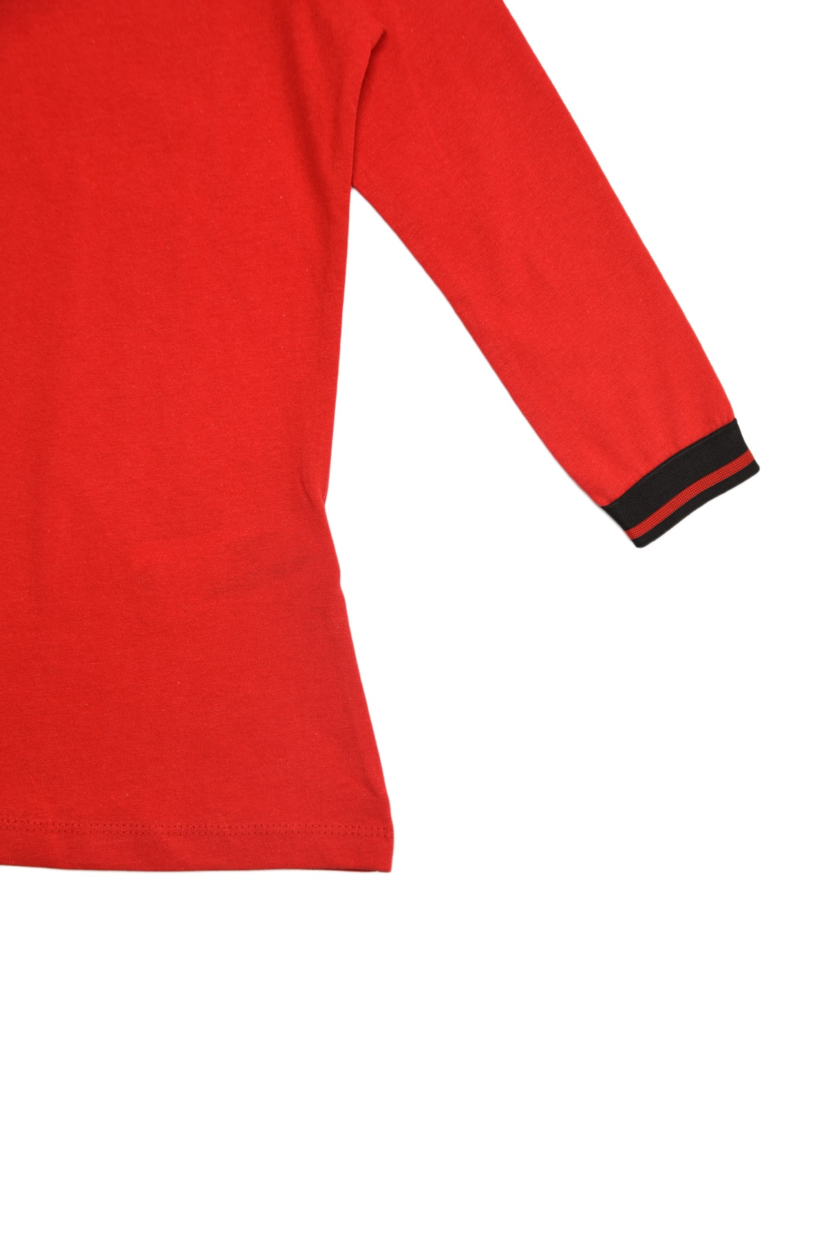 Trendyol Red Stripe Detailed Girl Knitted Dress