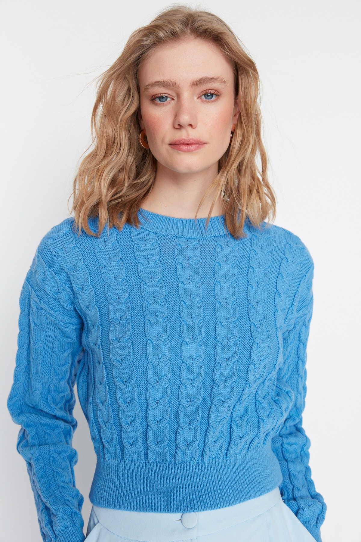 Trendyol Sweater - Blau - Regular fit