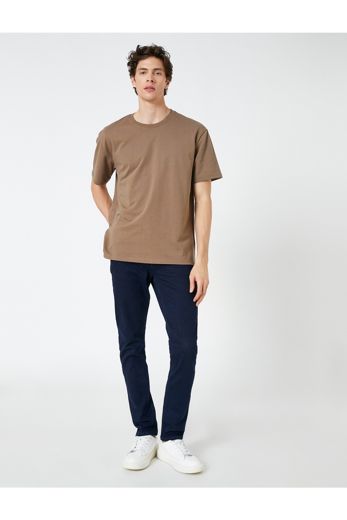 Koton Slim Fit Jeans Trousers have Pockets and Buttons