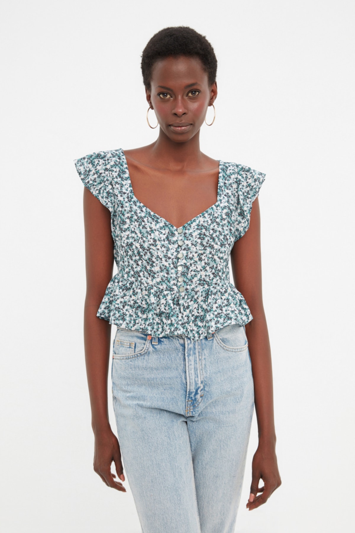 Trendyol Blouse - Grün - Regular fit