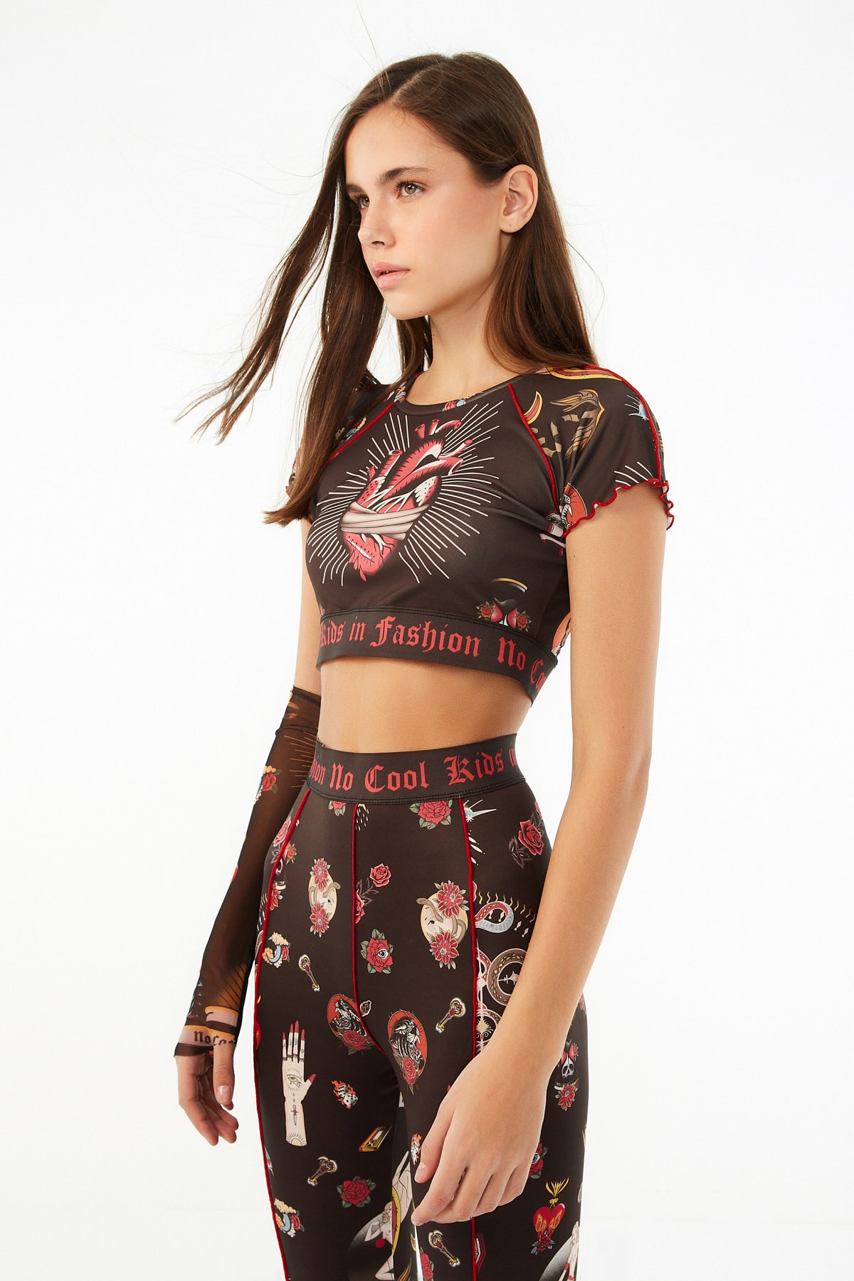 Crop-top damă Trendyol Detailed