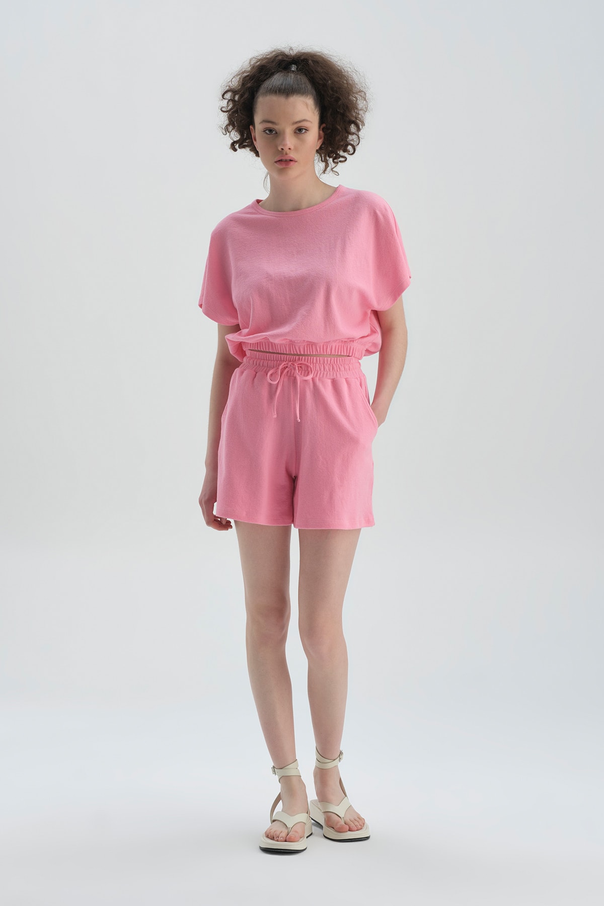 Dagi Shorts - Pink - Normal Waist