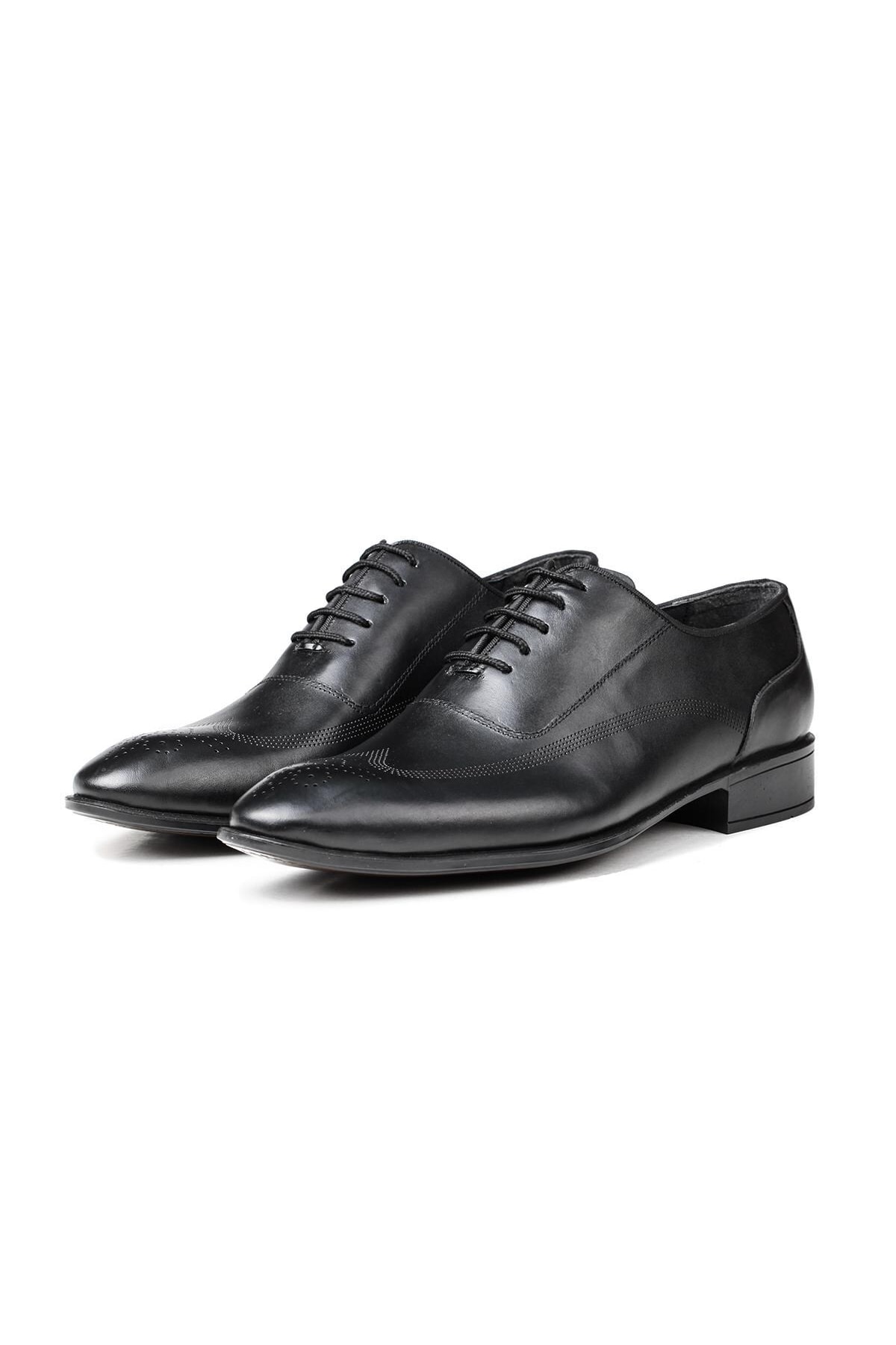 Ducavelli Stylish Genuine Leather Men's Oxford Lace-Up Classic Shoe.