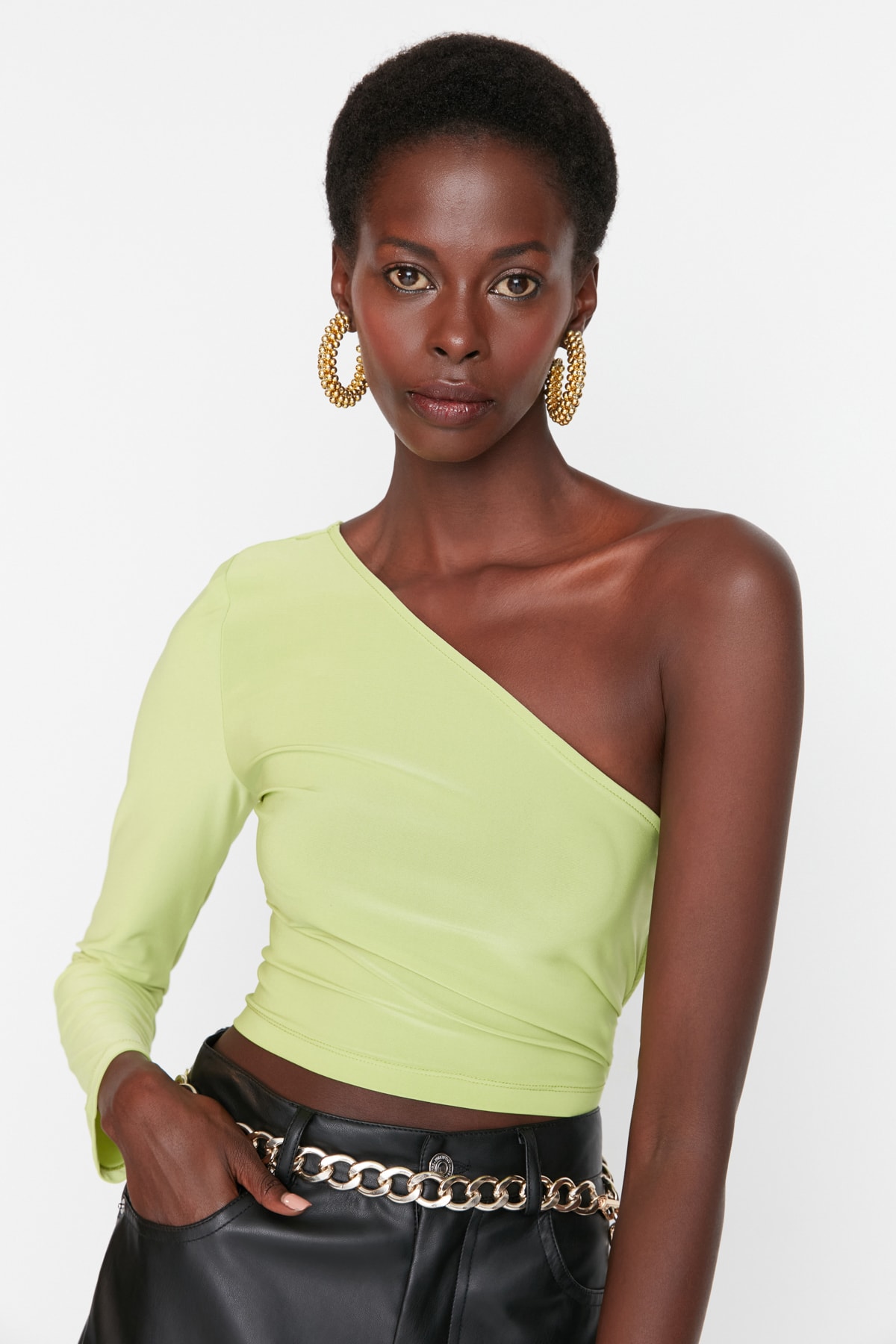 Trendyol Green Chain Detailed Blouse