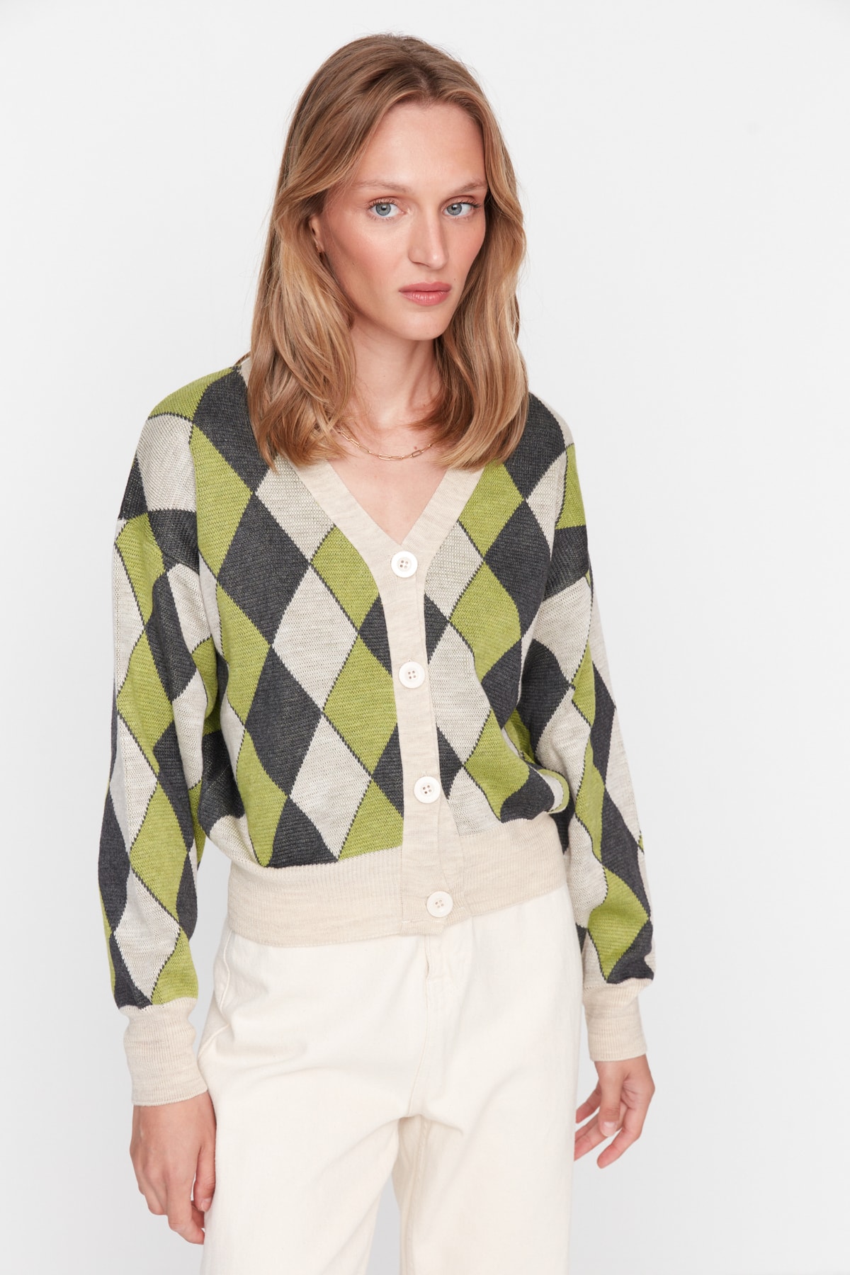 Trendyol Cardigan - Beige - Regular fit
