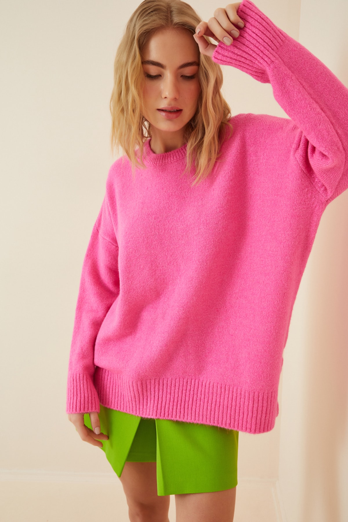 Happiness İstanbul Sweater - Rosa - Oversize