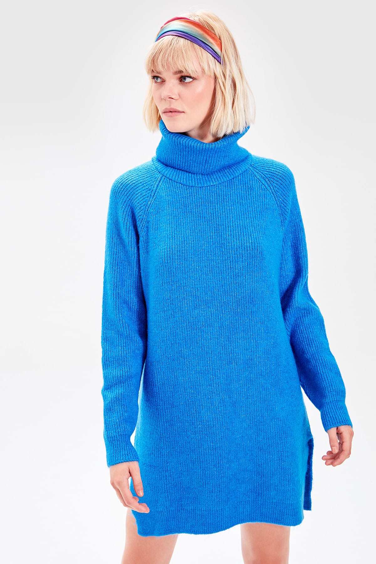 Jersey Oversize Trendyol Women Regular Fit Basic Turtleneck Knitwear Sweater Sudadera, Negro, S Para Mujer Jersey Oversize Mujer