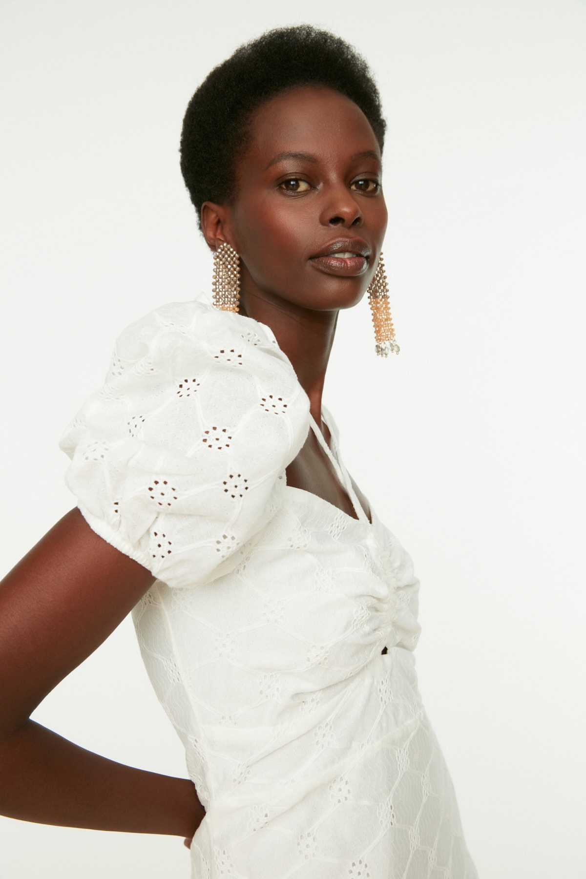 Rochie dama Trendyol Ecru