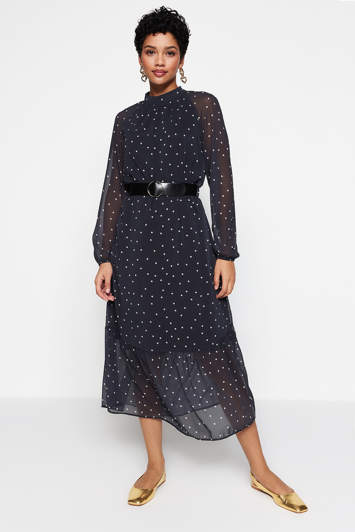 Rochie damă, Trendyol Polka-dot detailed
