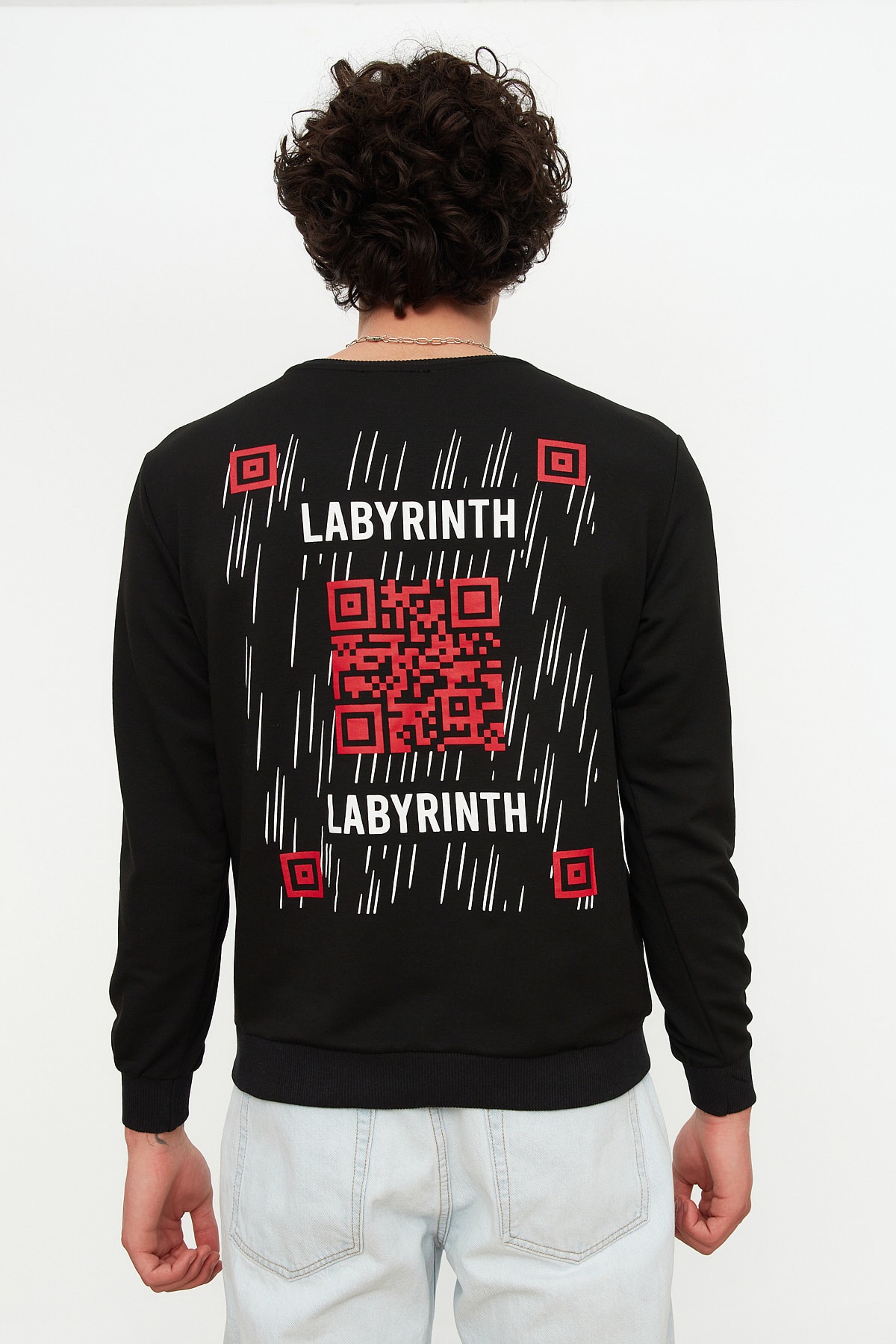 Trendyol Sweatshirt - Black - Regular fit