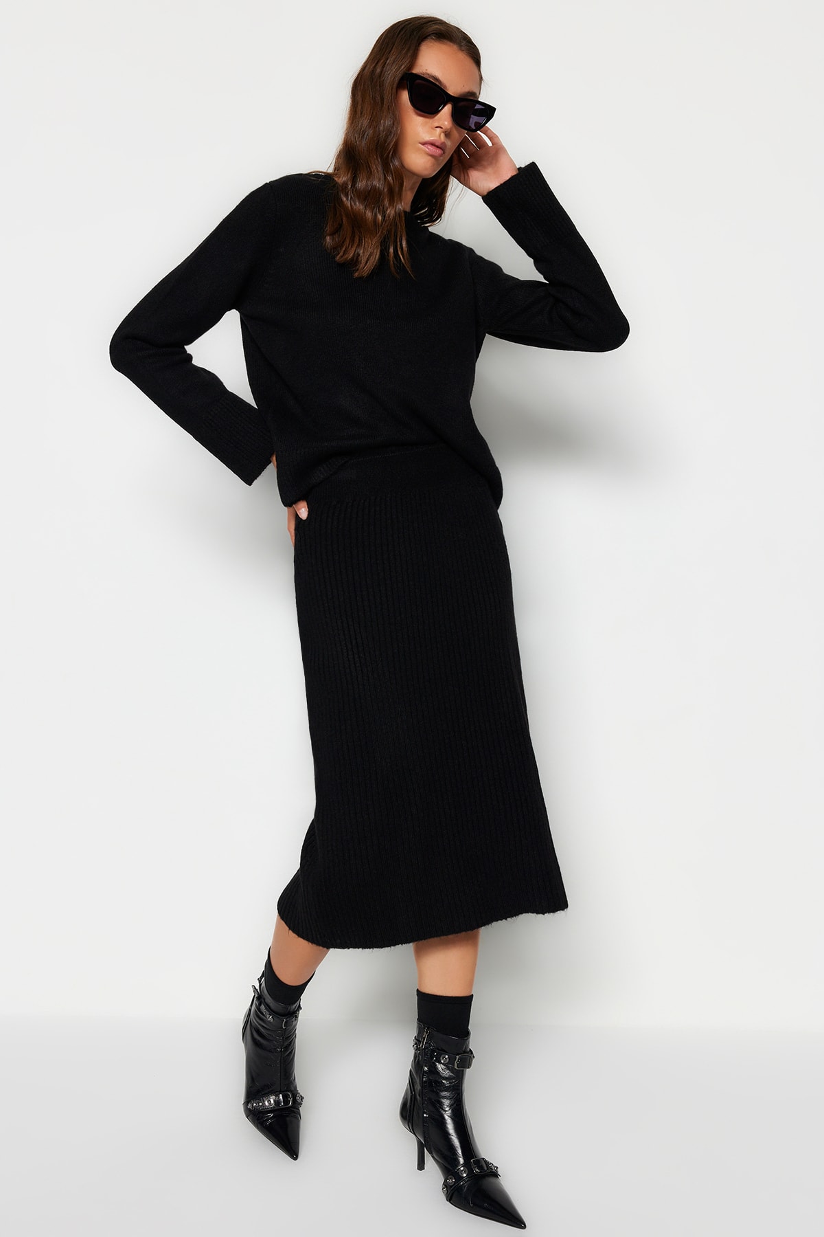 Trendyol Two-Piece Set - Schwarz - Regular fit