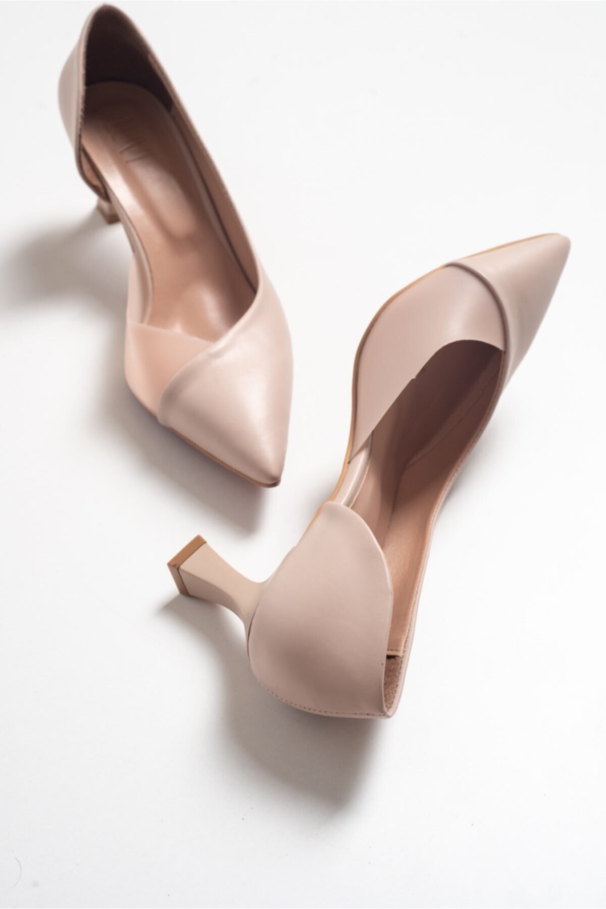 Levně LuviShoes 353 Nude Skin Heels Women's Shoes