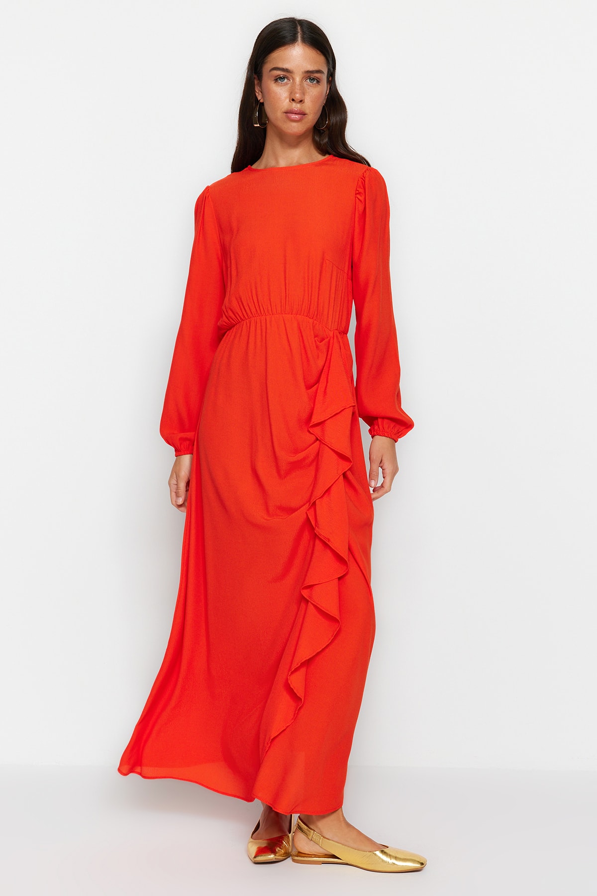 Trendyol Dress - Orange - Skater