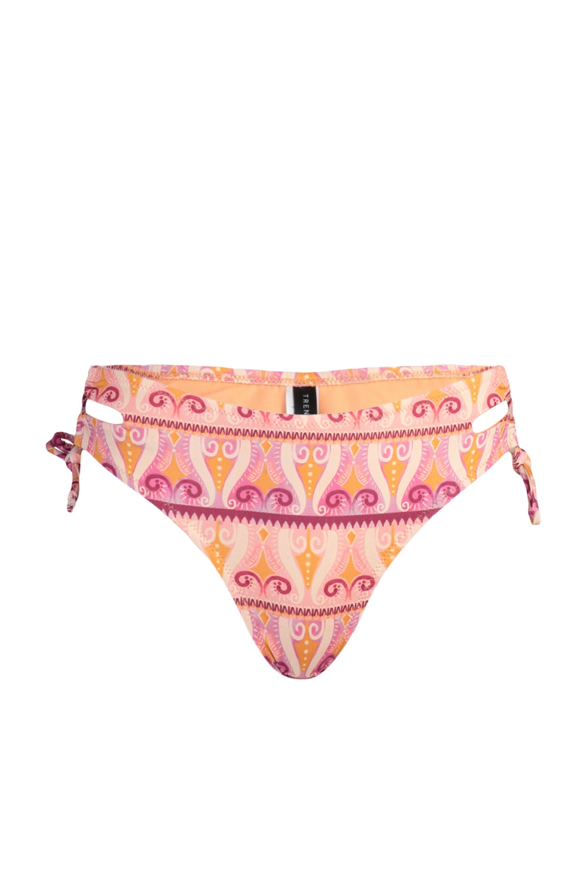 Trendyol Ethnic Patterned Legat picior normal Bikini fund