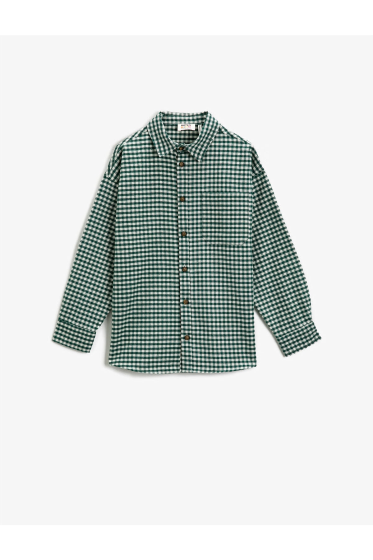 Koton Plaid Poplin Shirt Long Sleeve